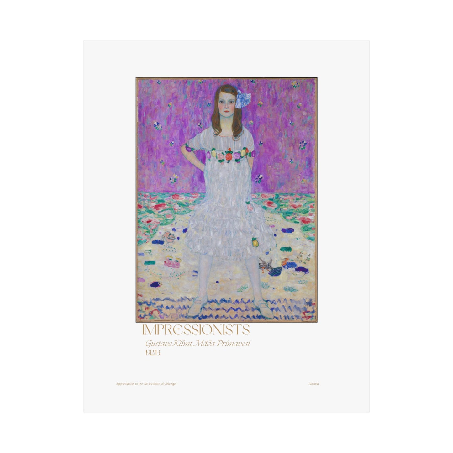 Gustave Klimt, Mäda Primavesi 1923/13 Vertical Poster