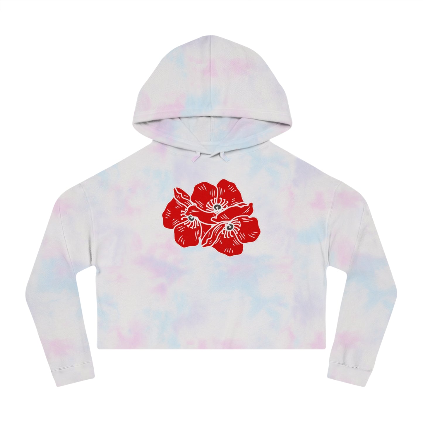 Poppies Women’s Cropped Hooded Sweatshirt