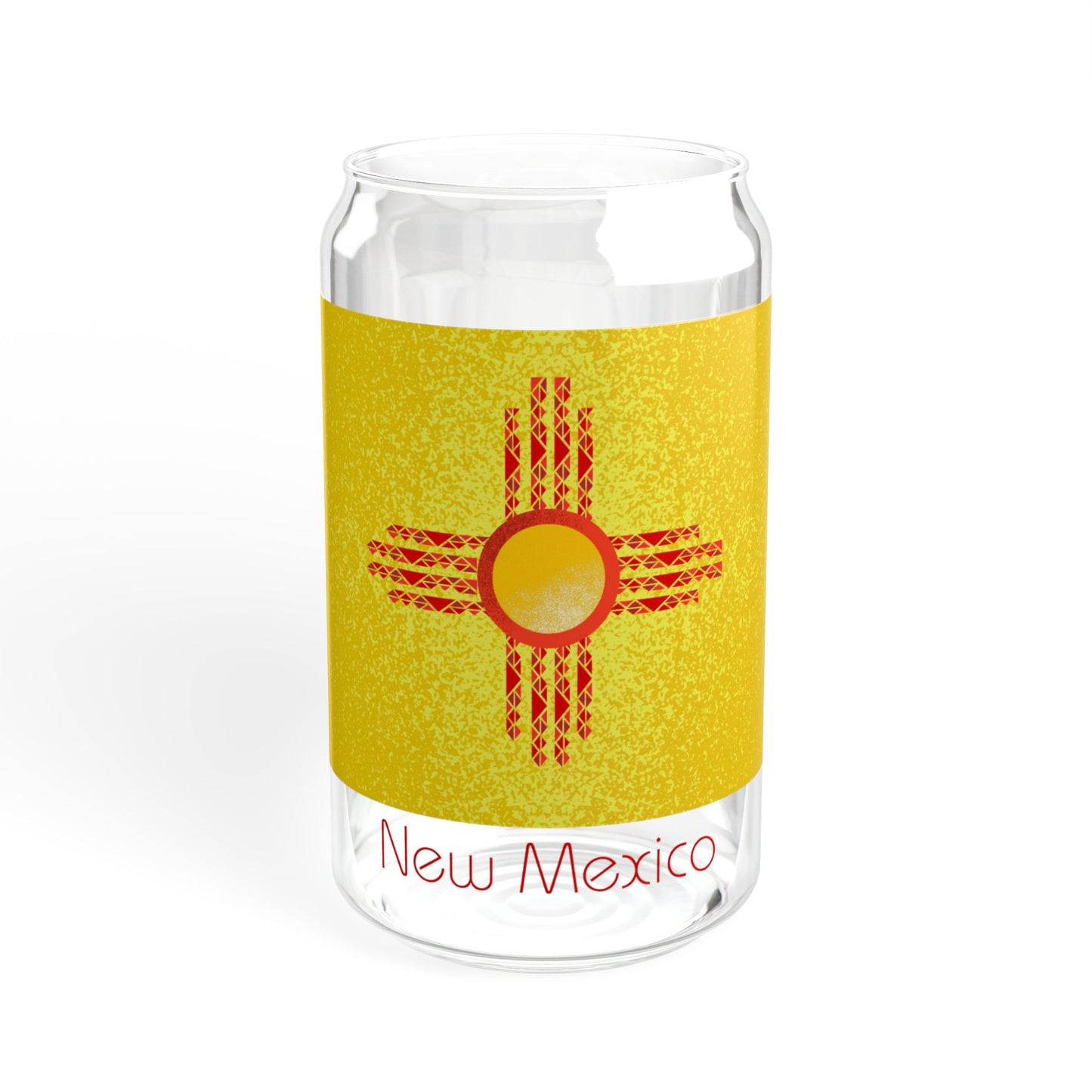 Modern New Mexico Sipper Glass, 16oz