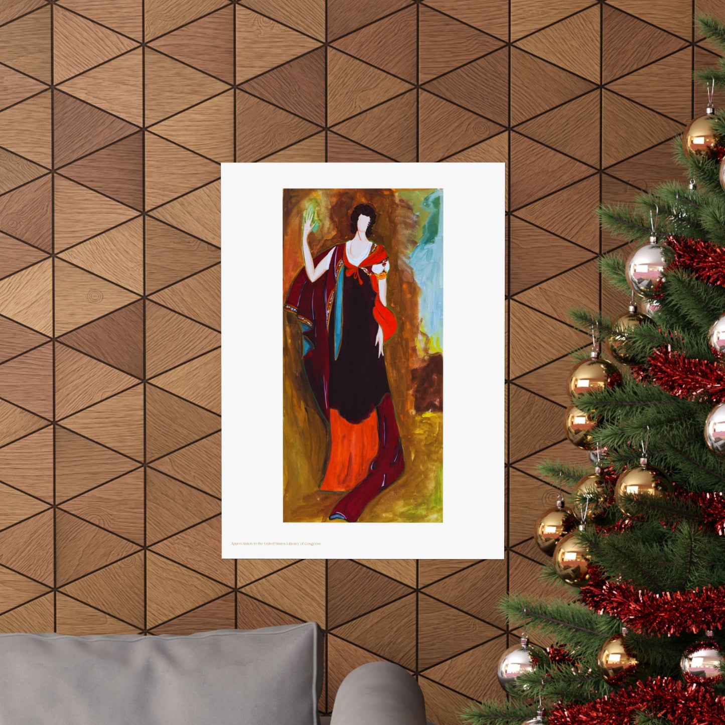 Unknown Lady Painting Vertical Poster