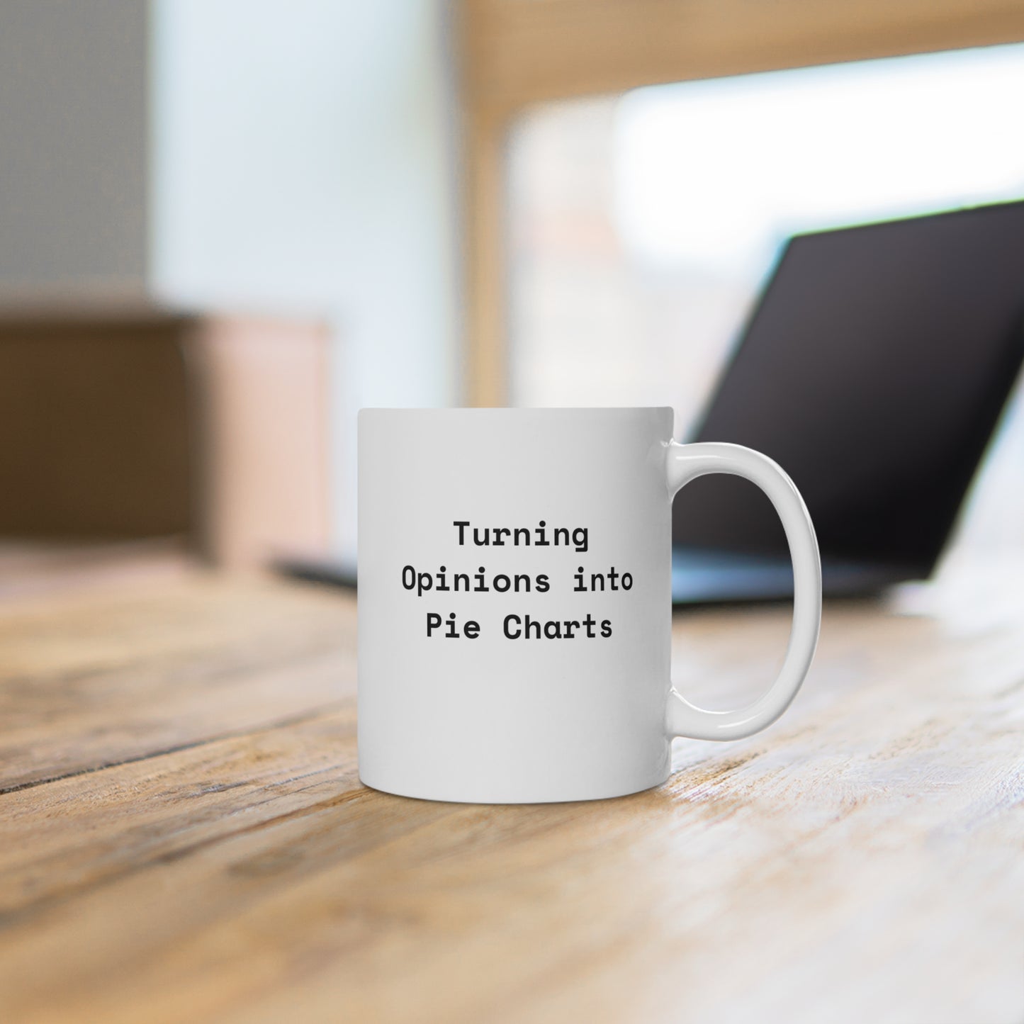 Social Researcher Pie Charts Mug 11oz EU