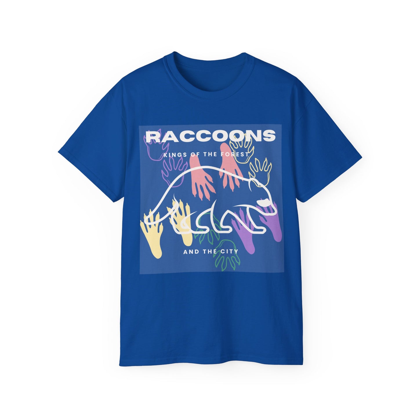 Camiseta unisex de algodón ultra fino Kings of City Forest Raccoons 