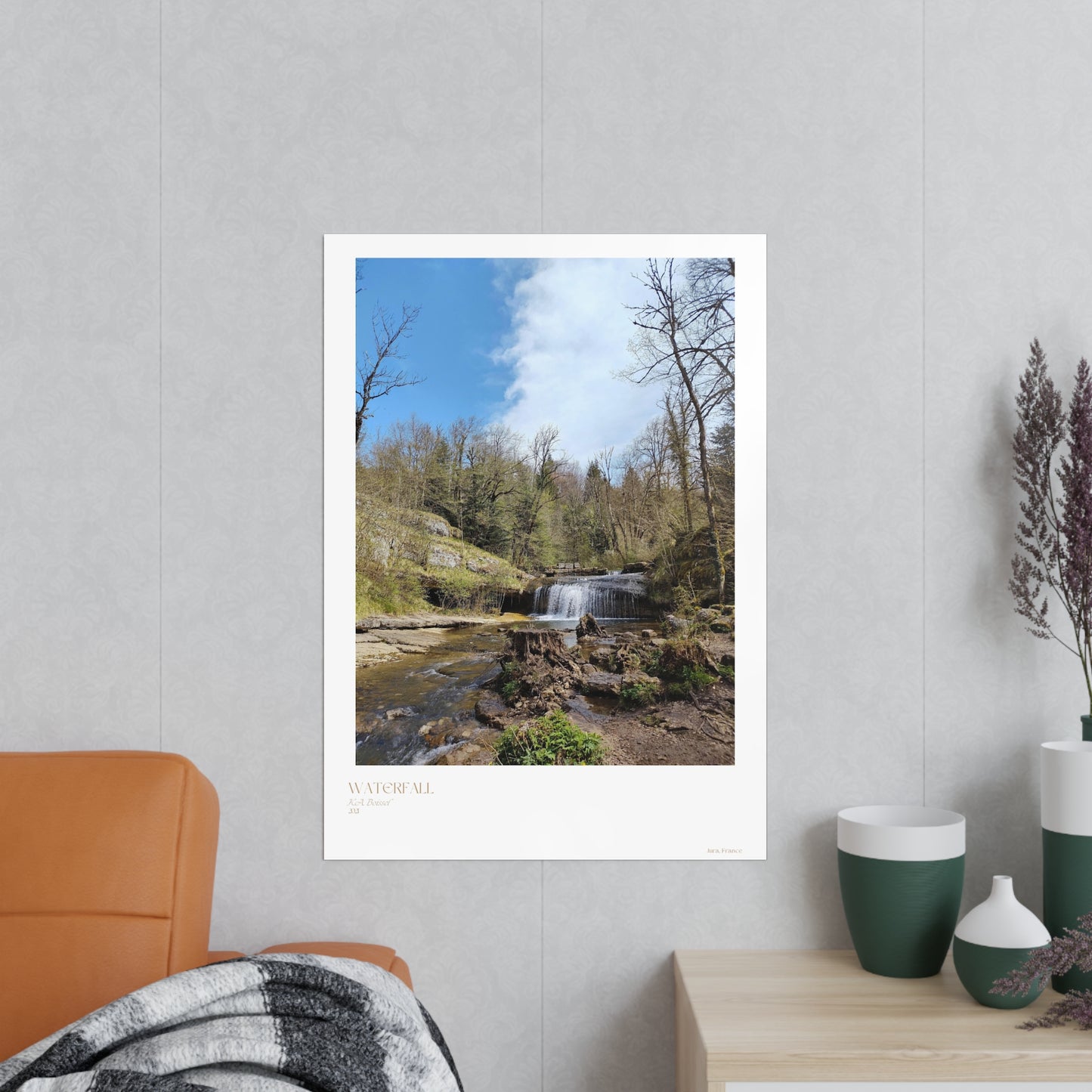 Waterfall Photograph Vertical Posters EU