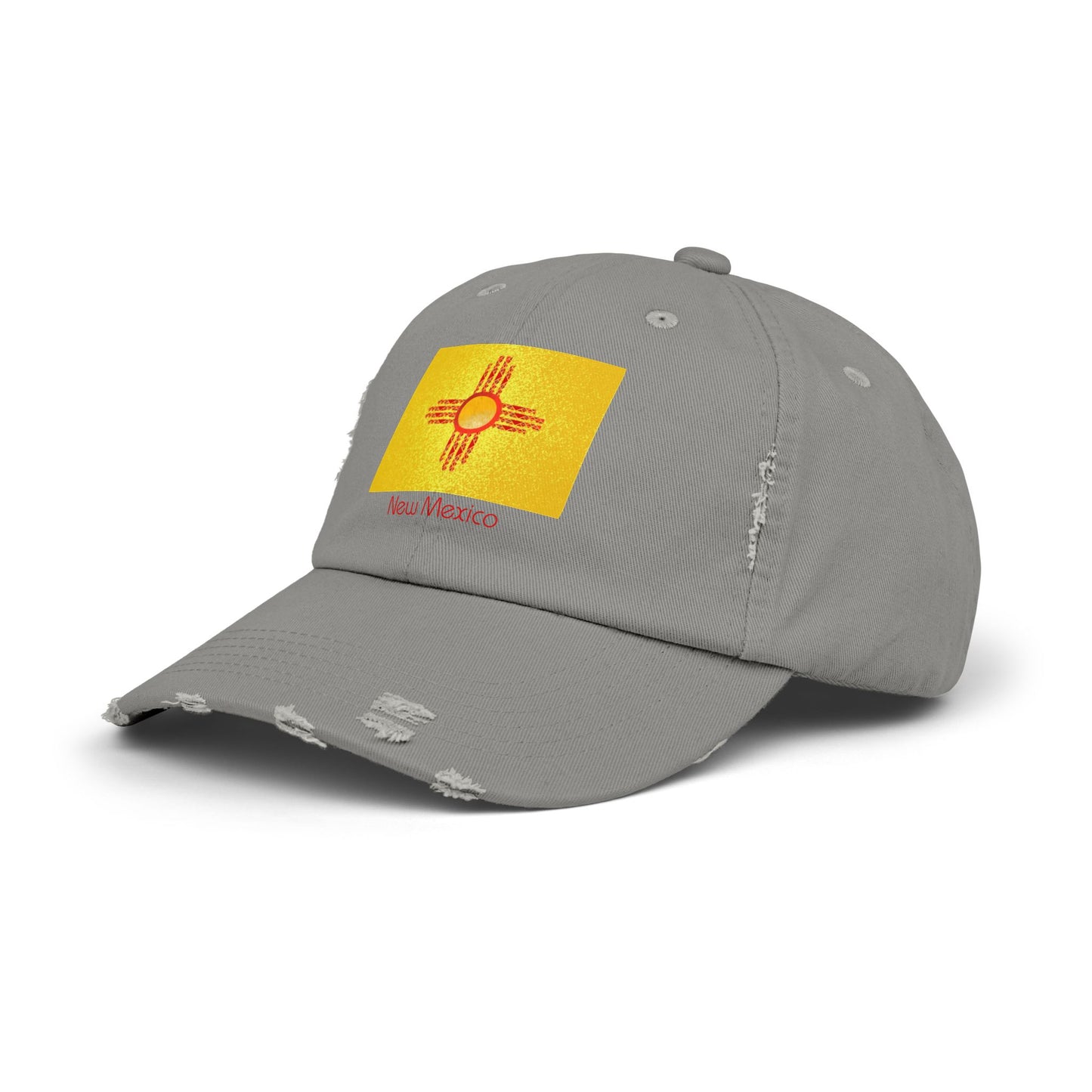 Modern New Mexico Unisex Distressed Cap