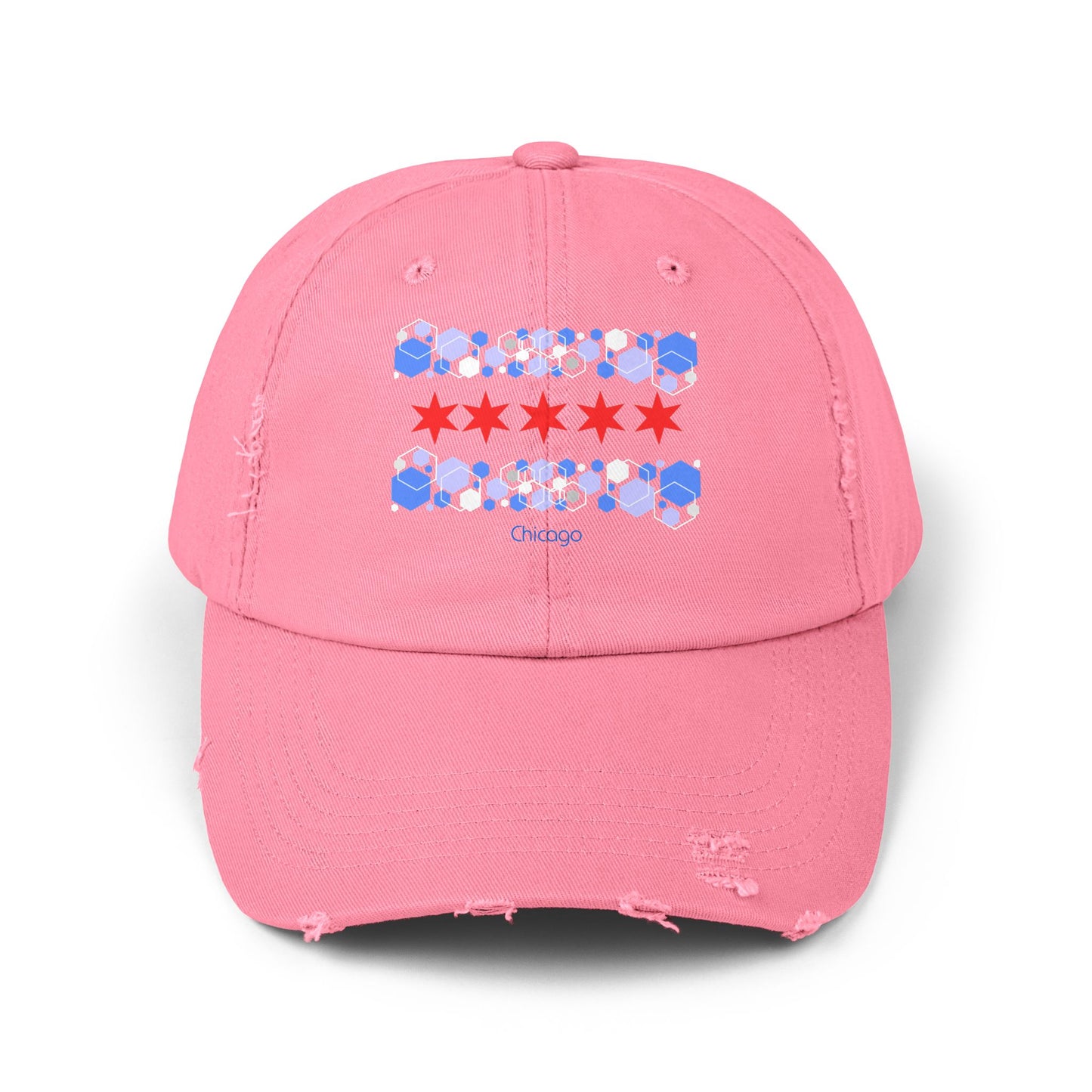 Modern Chicago Unisex Distressed Cap