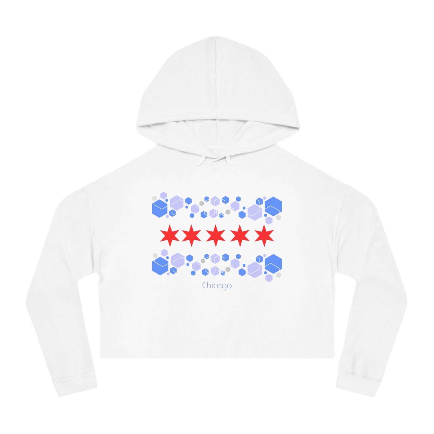 Modern Chicago Women’s Cropped Hooded Sweatshirt