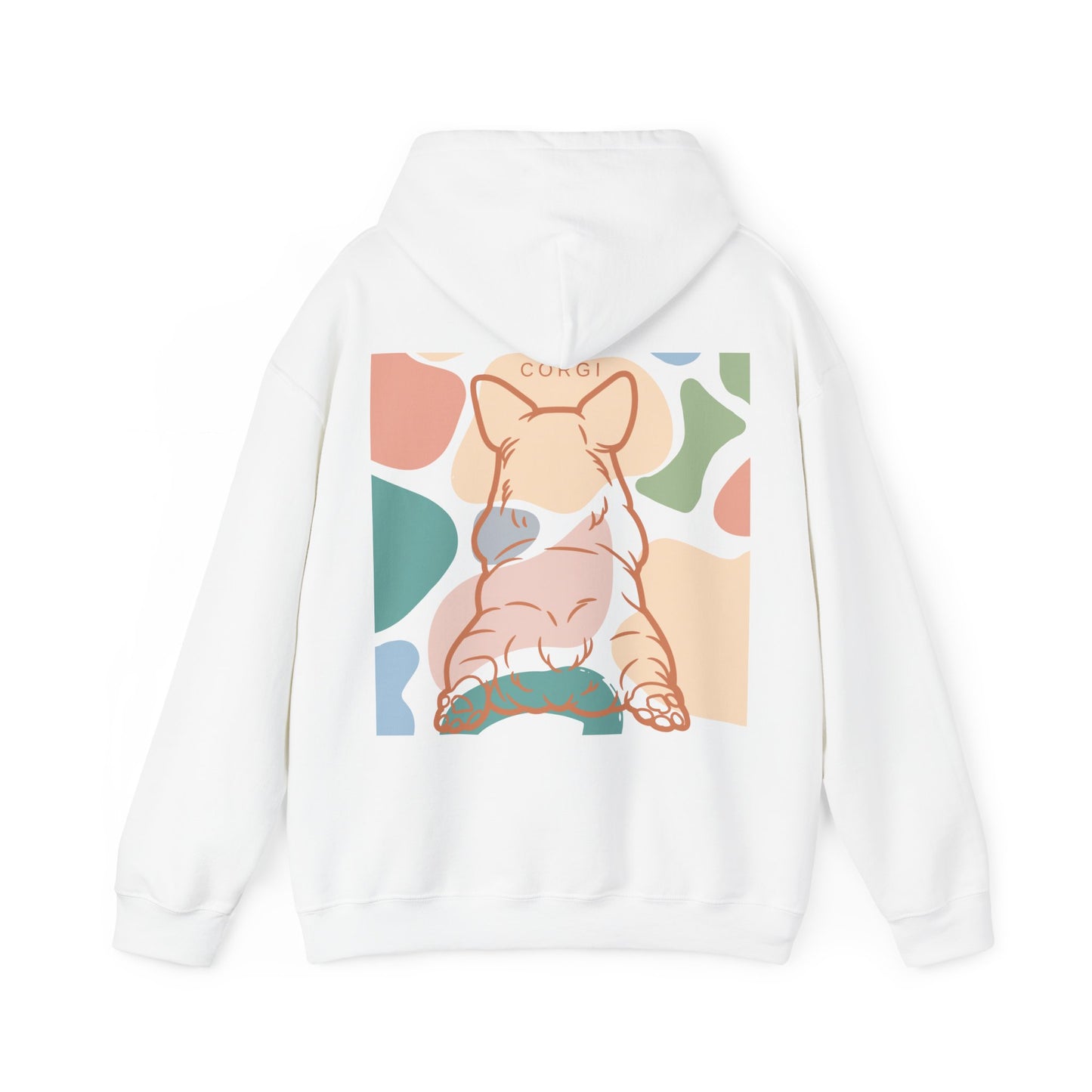 Cute Corgi Unisex Heavy Blend™ Hooded Sweatshirt  Two Sided EU