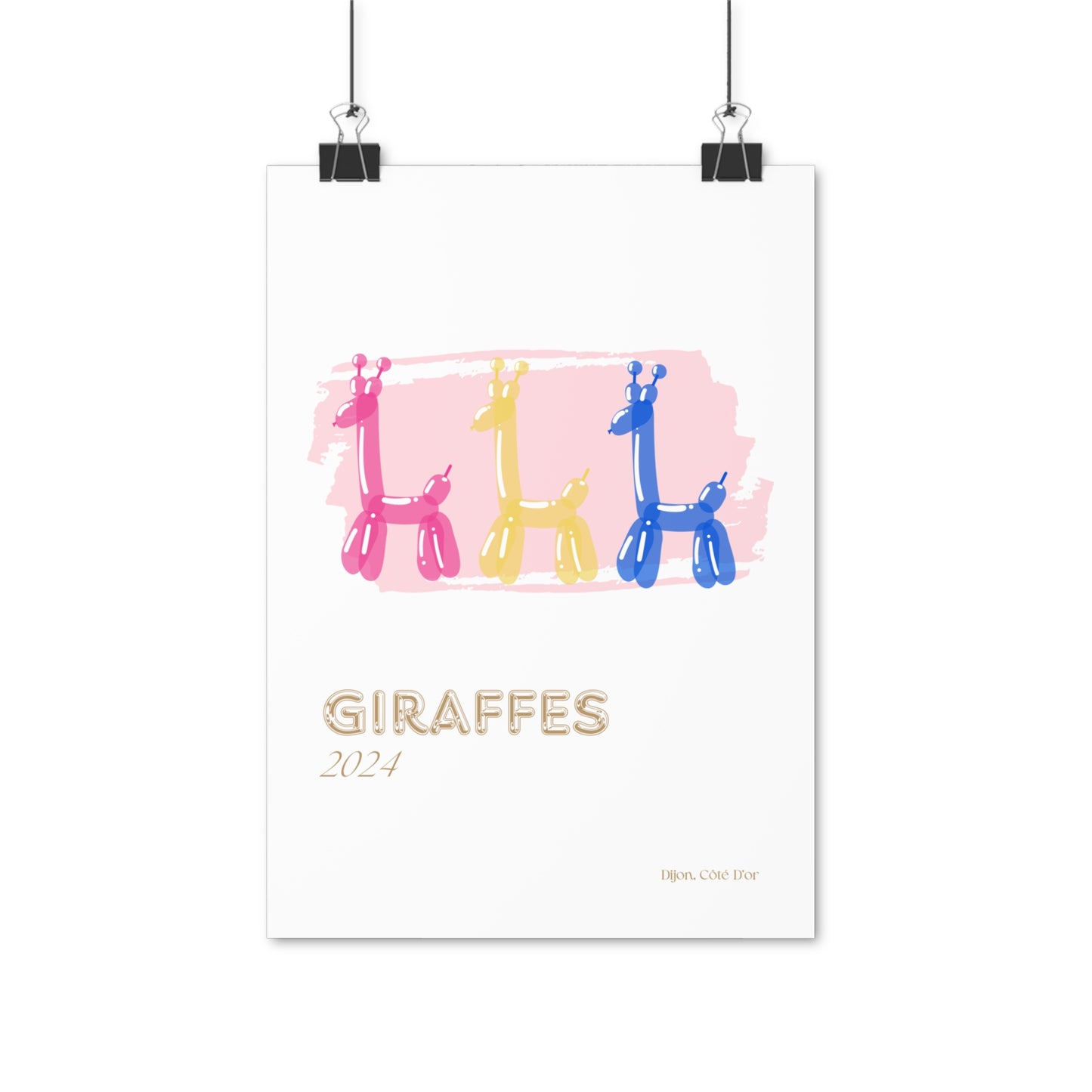 Giraffes Satin Posters EU