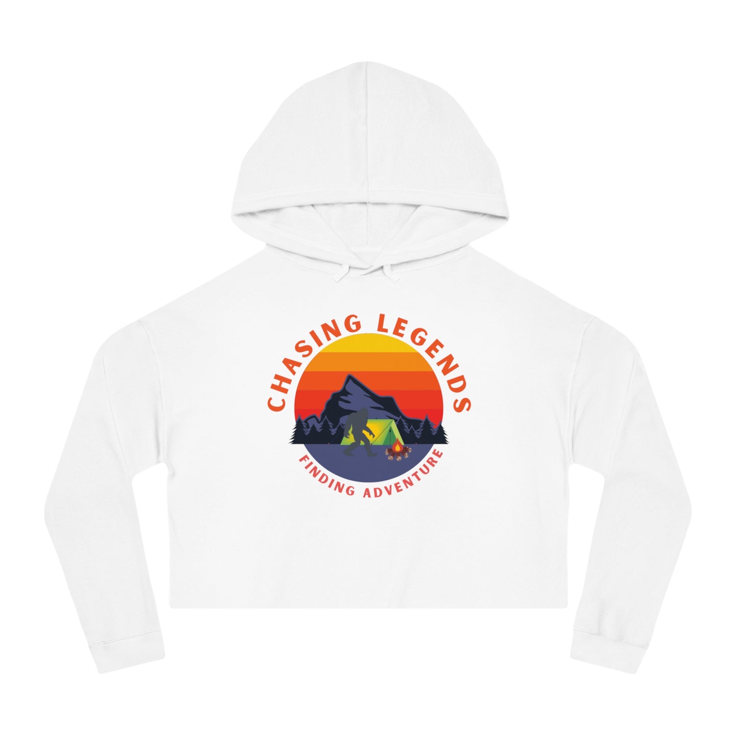 Bigfoot Adventure: Chasing Legends Crop Hoodie