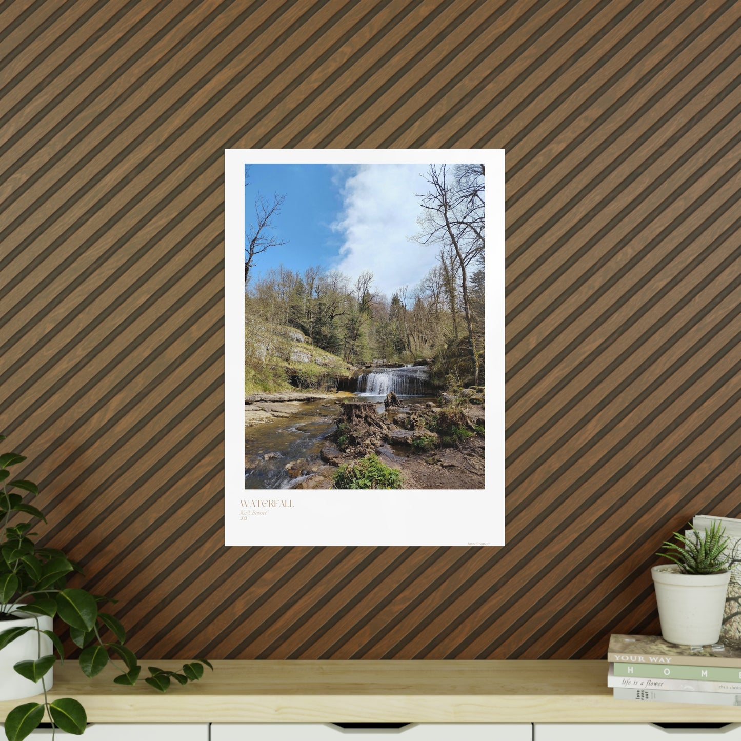 Waterfall Photograph Vertical Posters EU