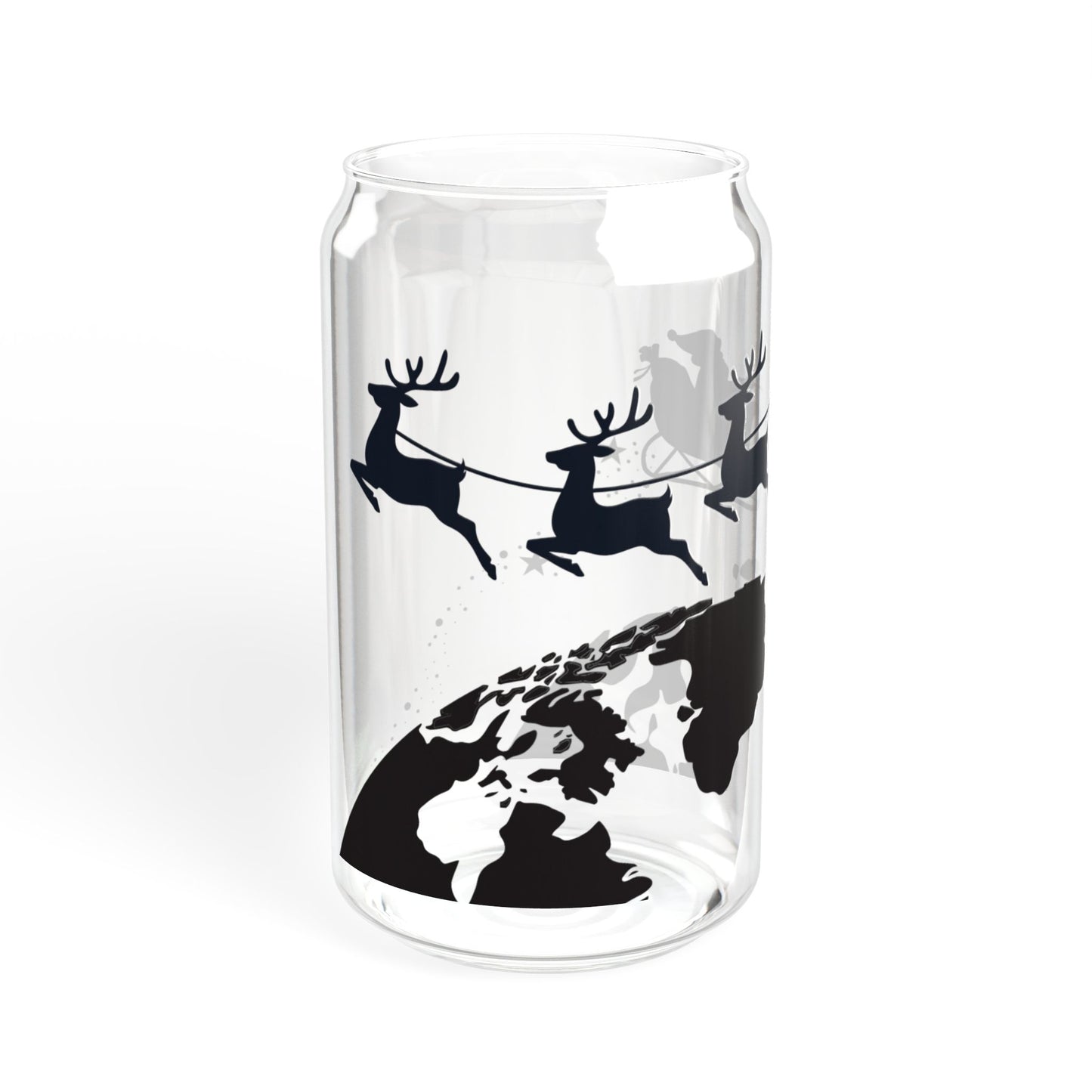 Santa's Coming to Town Sipper Glass, 16oz