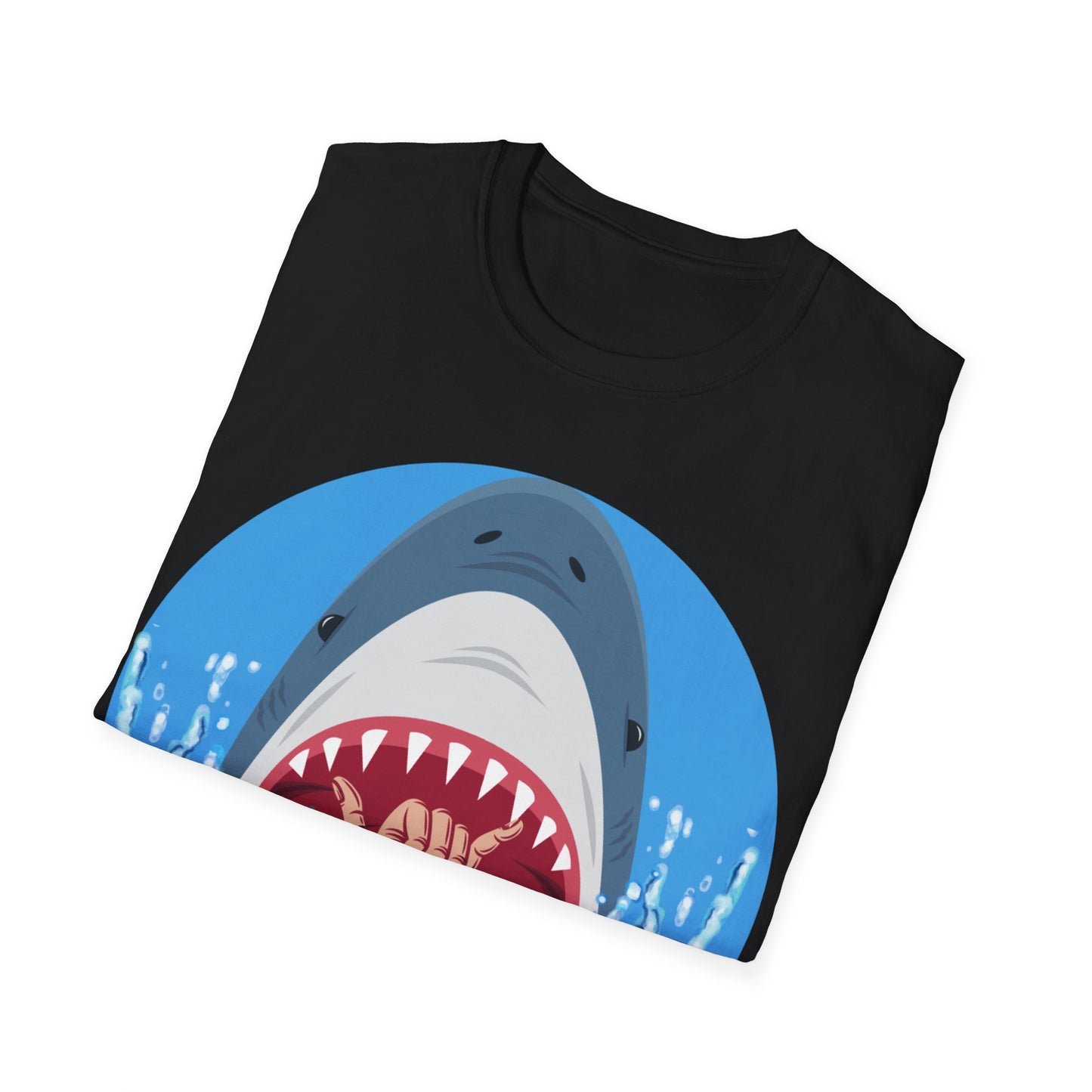 Camiseta unisex de estilo suave Surfin' Shark de la UE 