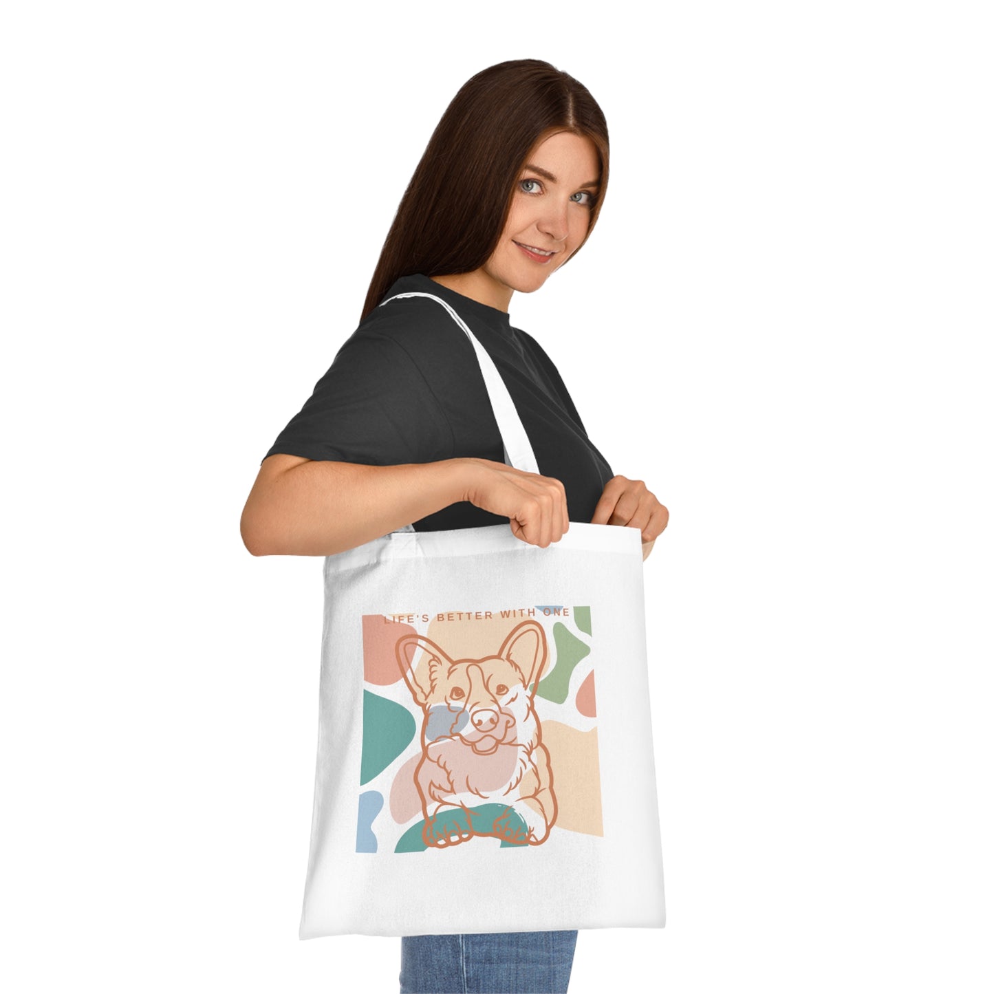 Cute Corgi Tote Bag EU