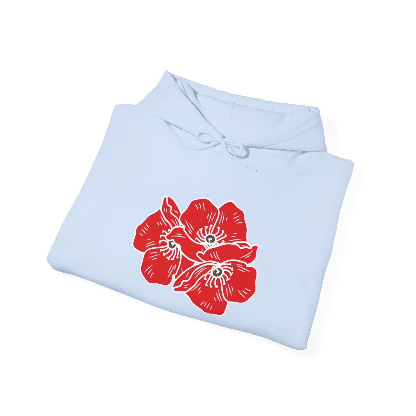 Sudadera con capucha unisex Poppies Heavy Blend™