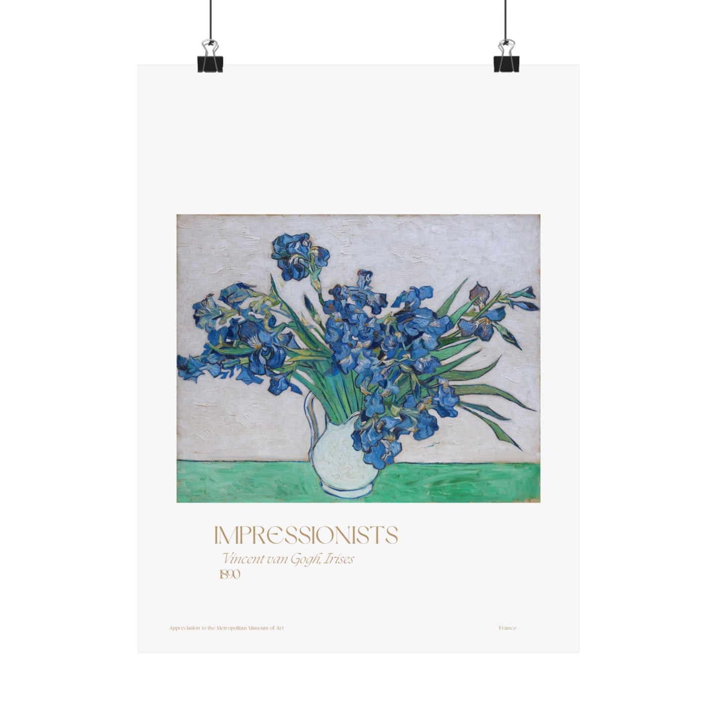 Vincent van Gogh, Irises 1890 Vertical Poster