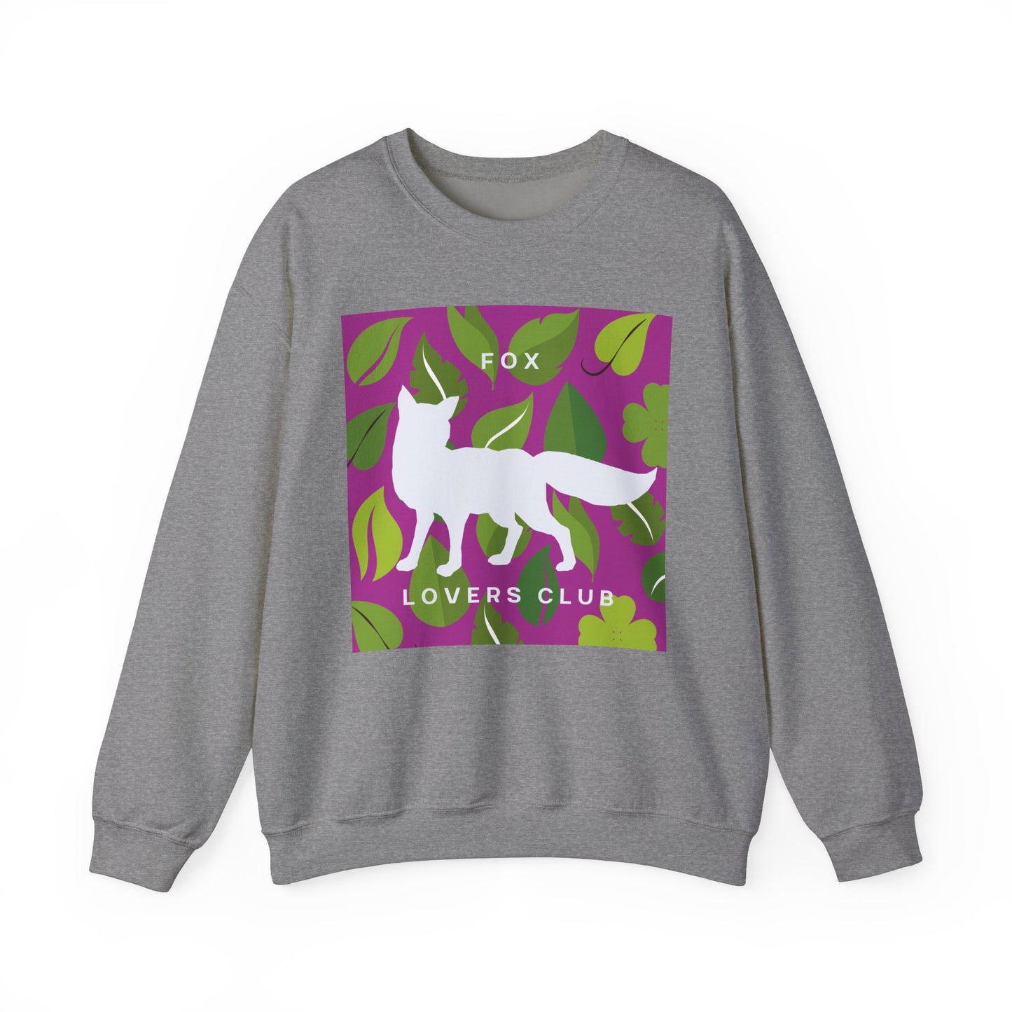 Sudadera unisex de cuello redondo y mezcla pesada Fox Lovers Club 