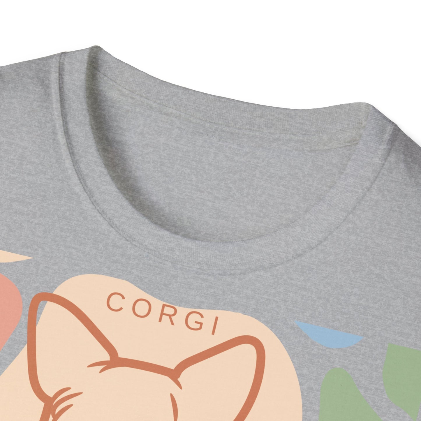 Bonita camiseta unisex de estilo suave con grupa de Corgi 