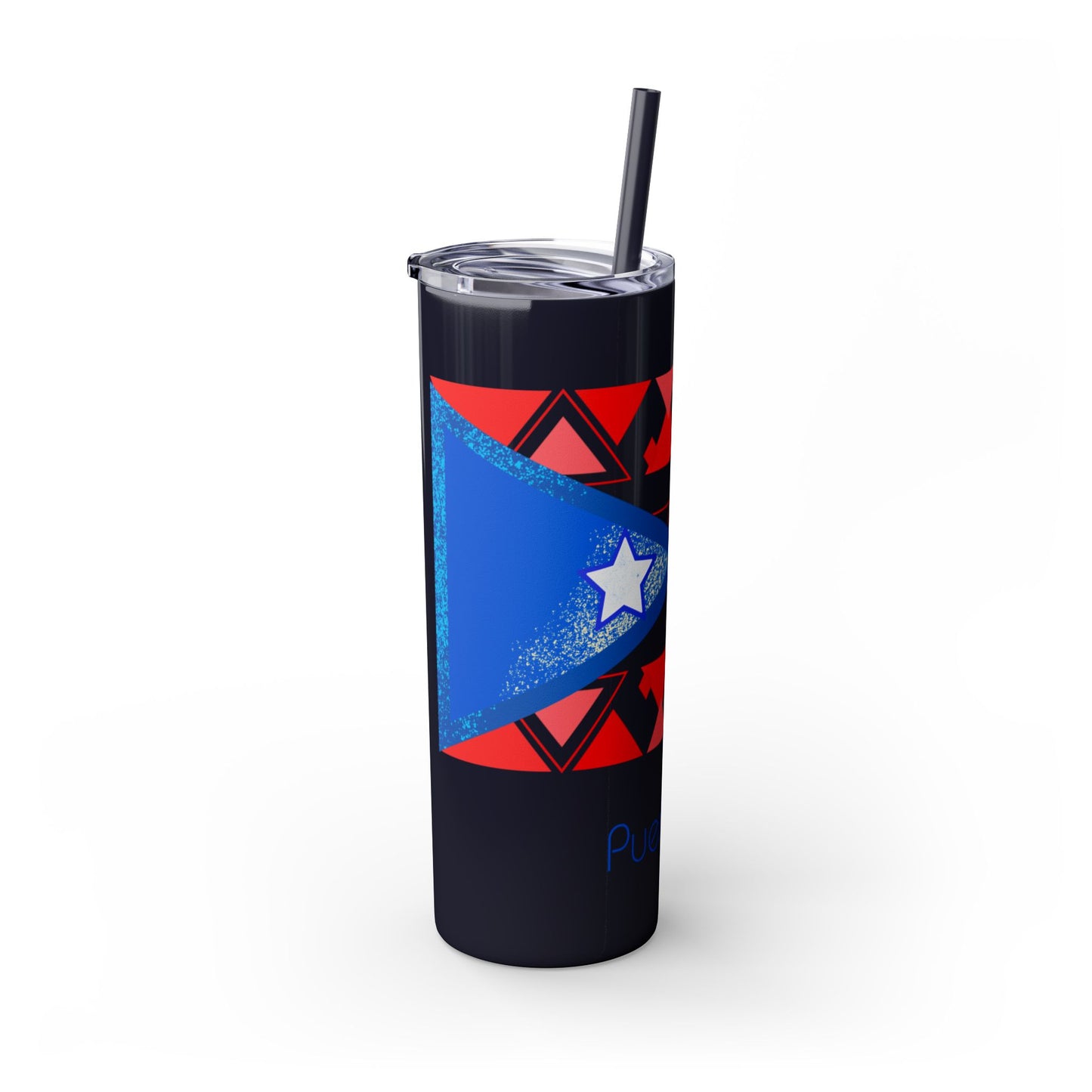 Modern Puerto Rico Tumbler with Straw, 20oz