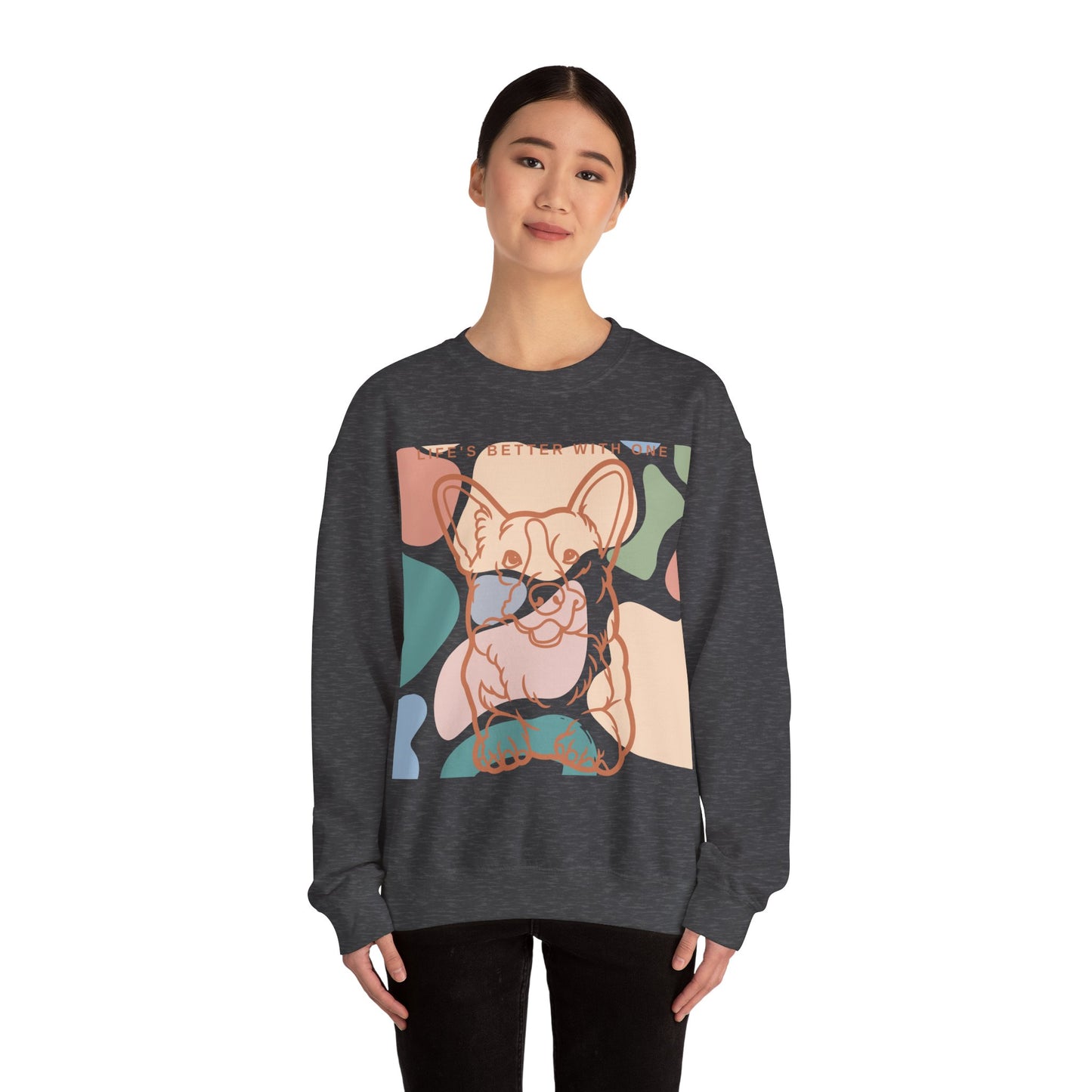 Cute Corgi Unisex Heavy Blend™ Crewneck Sweatshirt EU