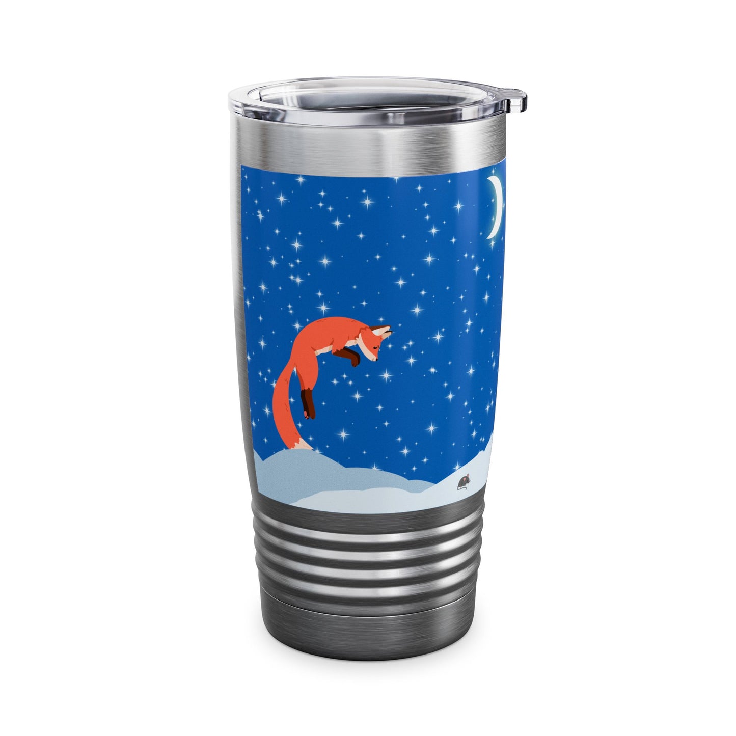 Snow Jumping Fox Ringneck Tumbler, 20oz