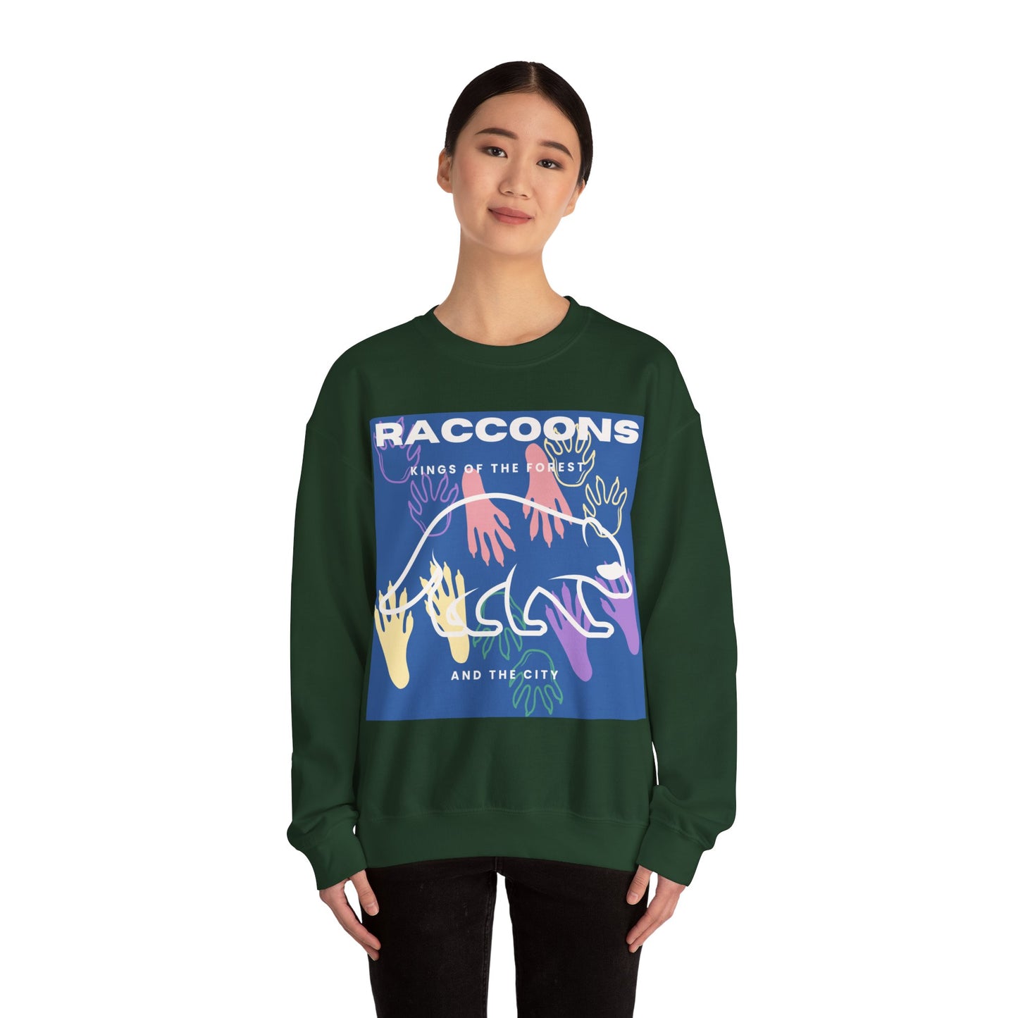 Kings of City Forest Raccoons Unisex Heavy Blend™ Crewneck Sweatshirt EU