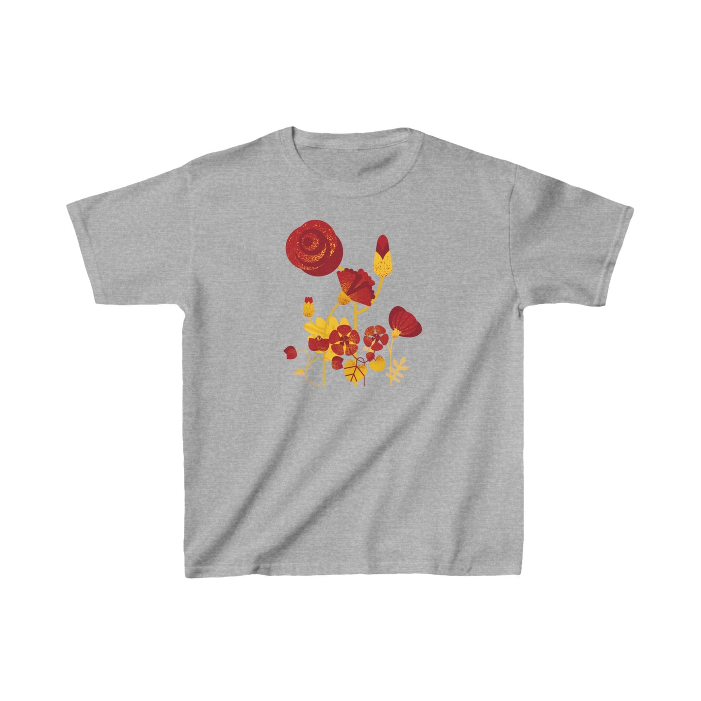 Retro Flowers Kids Heavy Cotton™ Tee