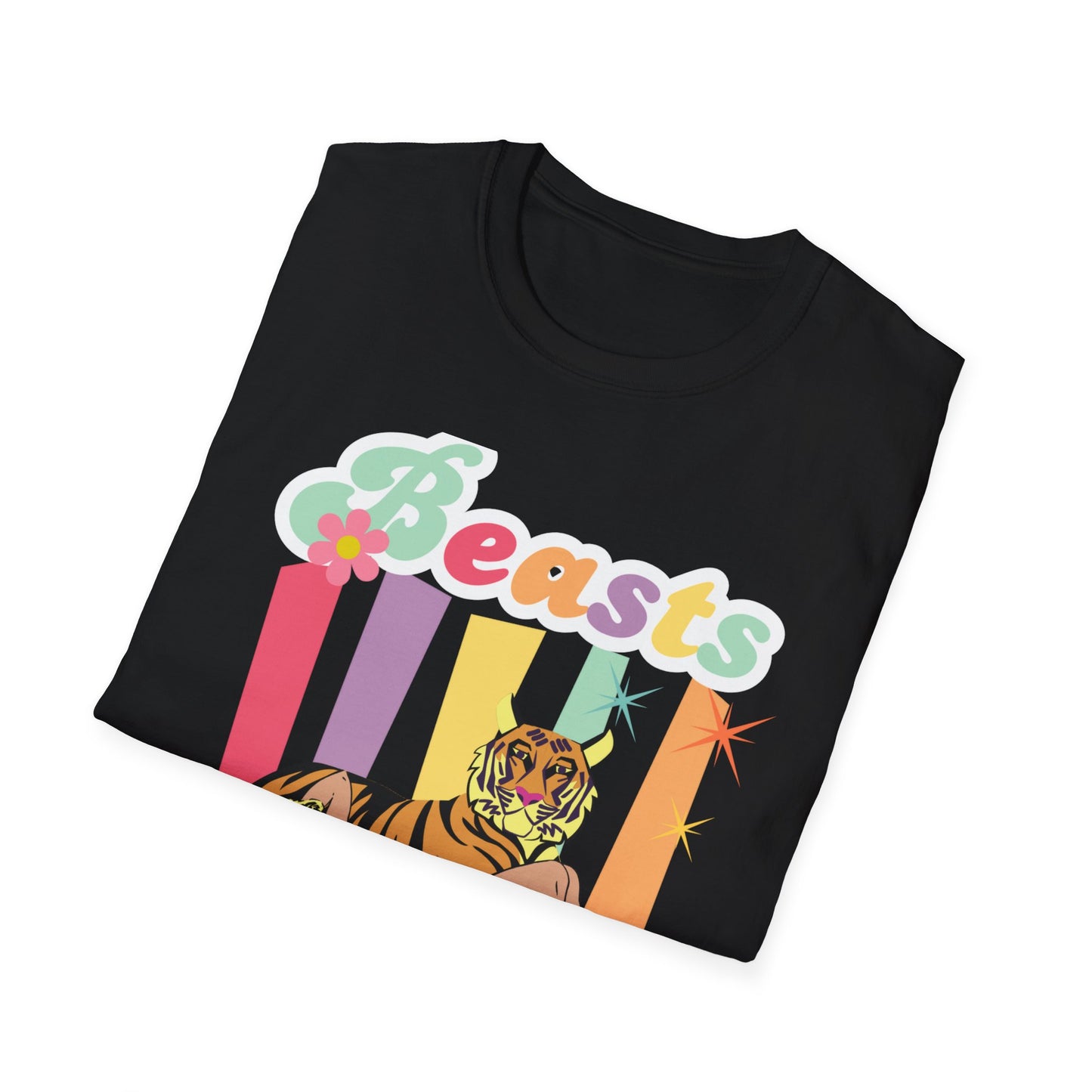 Camiseta unisex de estilo suave Beasts Before Boys para niños de la UE 