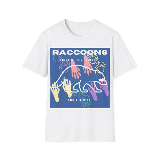 Kings of City Forest Raccoons Unisex Softstyle T-Shirt