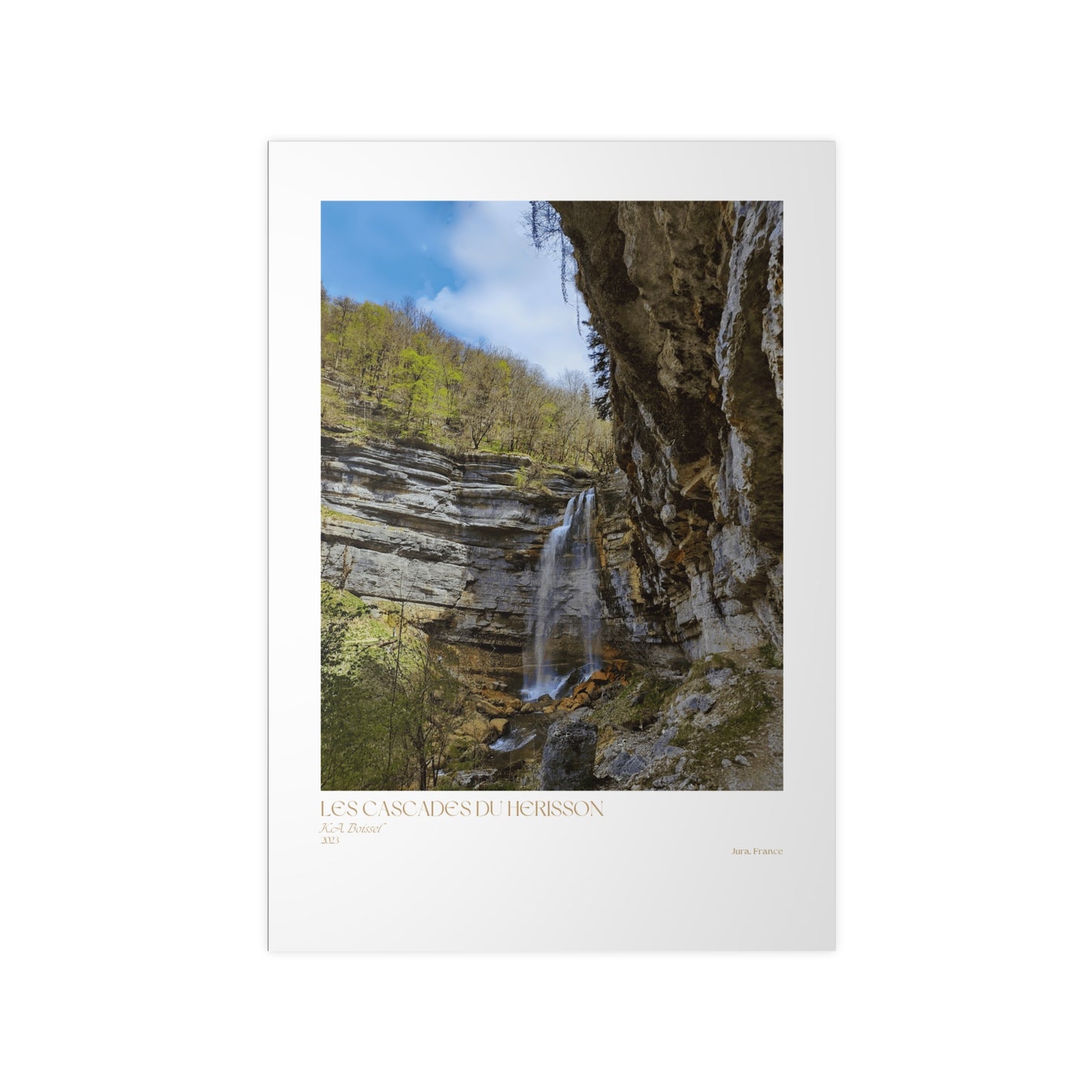 Les Cascades Du Herisson Vertical Posters EU