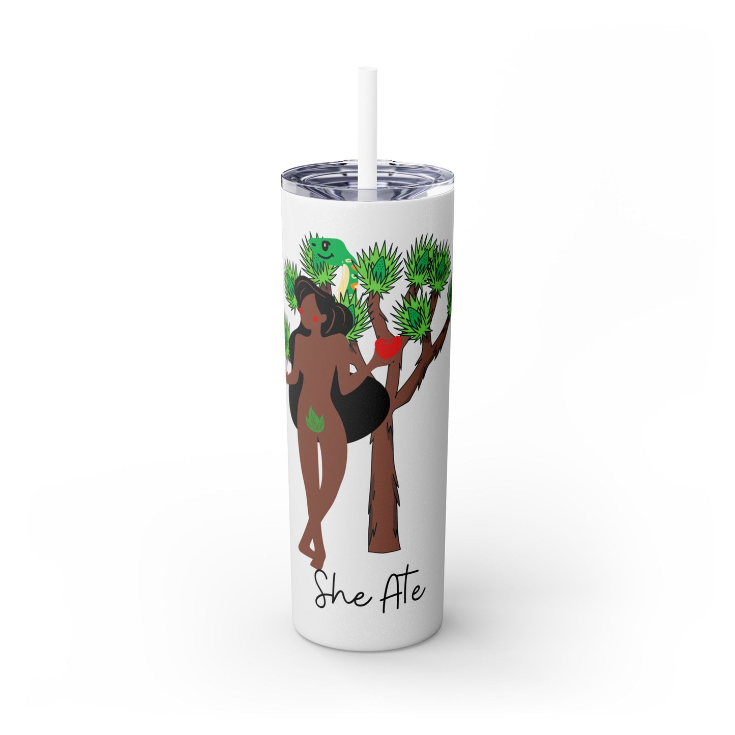 Eve She Ate Tumbler with Straw, 20oz