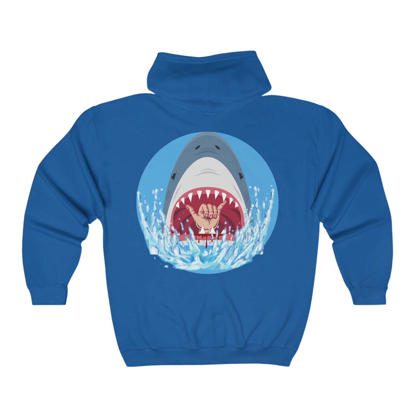 Surfin' Shark Unisex Heavy Blend™ Full Zip Hooded Sweatshirt EU