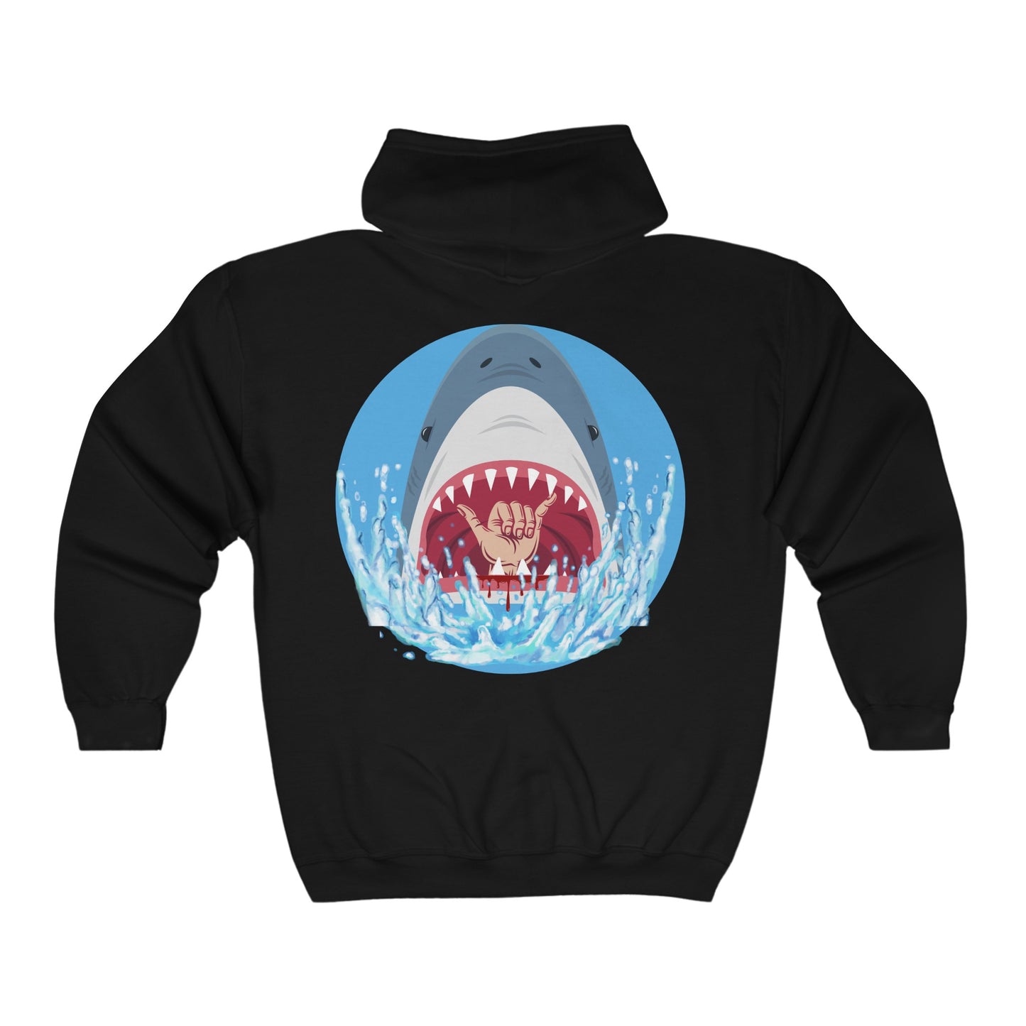 Surfin' Shark Unisex Heavy Blend™ Full Zip Hooded Sweatshirt EU