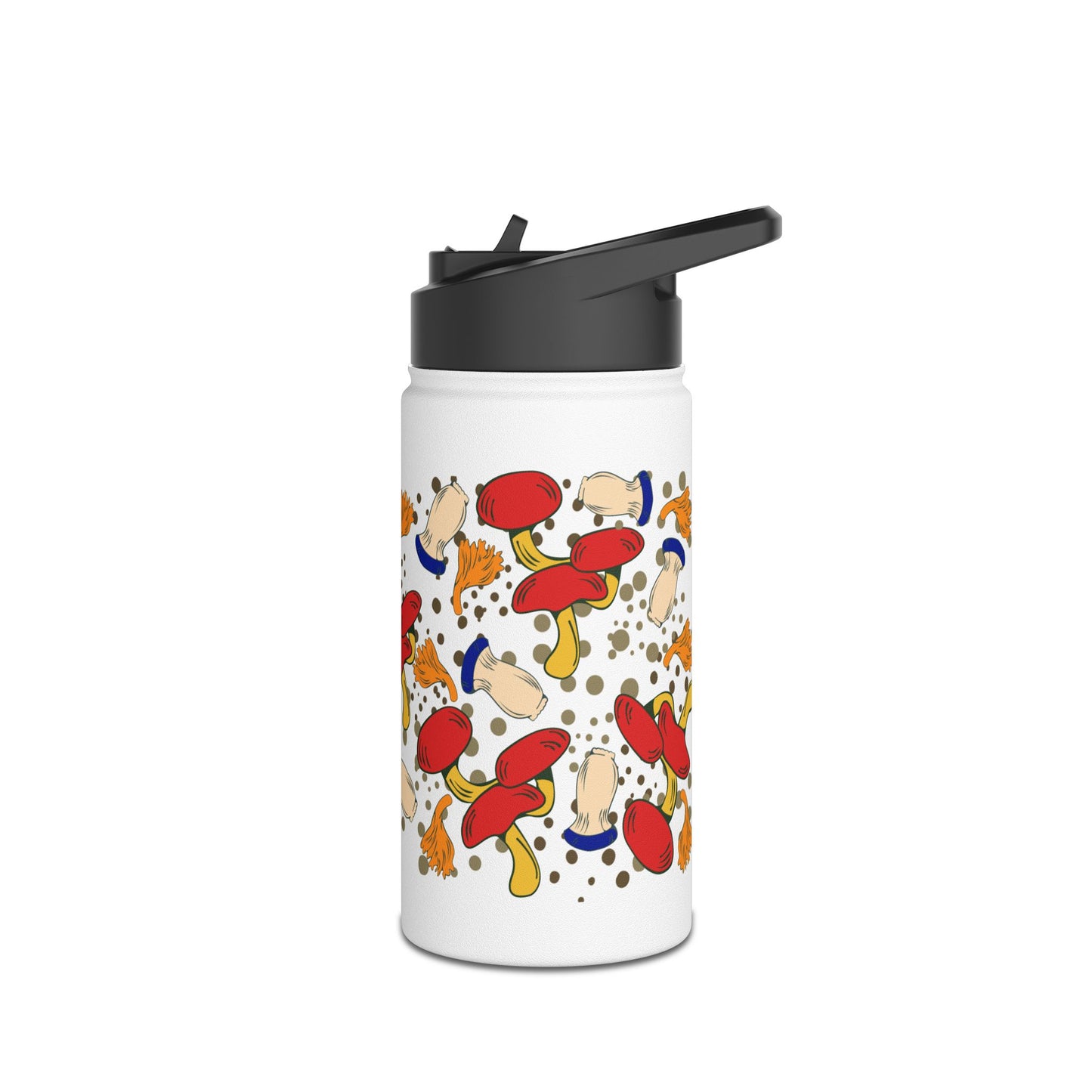 Mushrooms Stainless Steel Water Bottle, Standard Lid