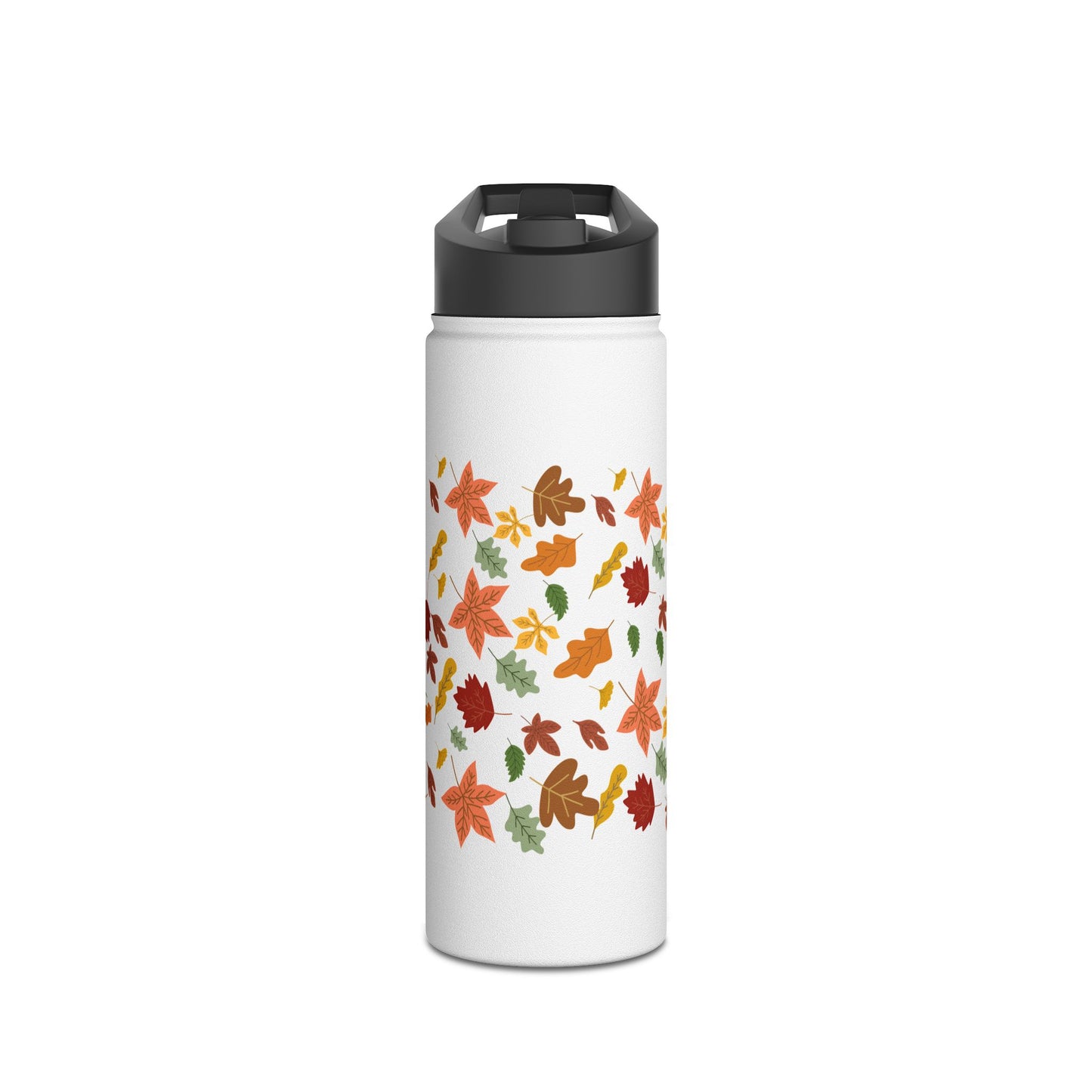 Autumn Leaves Stainless Steel Water Bottle, Standard Lid