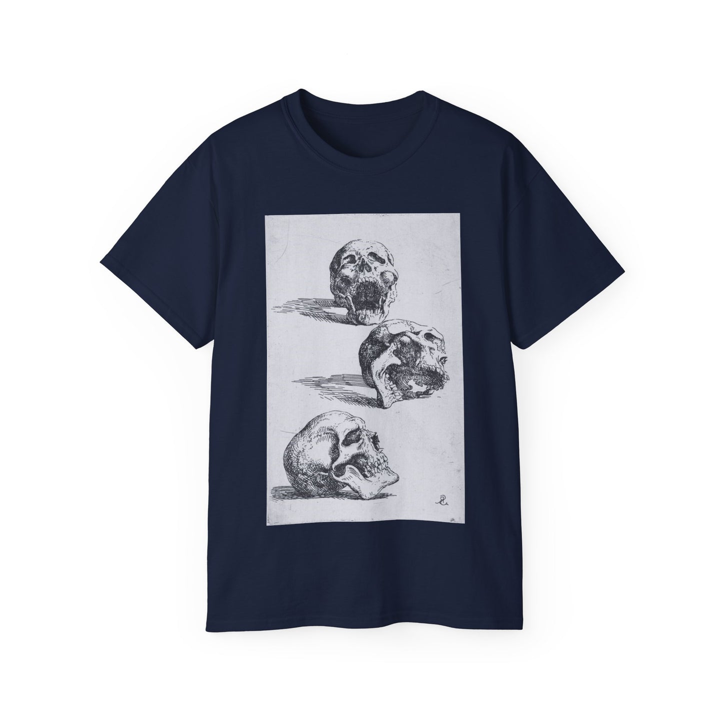 Three Human Skulls Salvator Rosa 1662 Unisex Ultra Cotton Tee