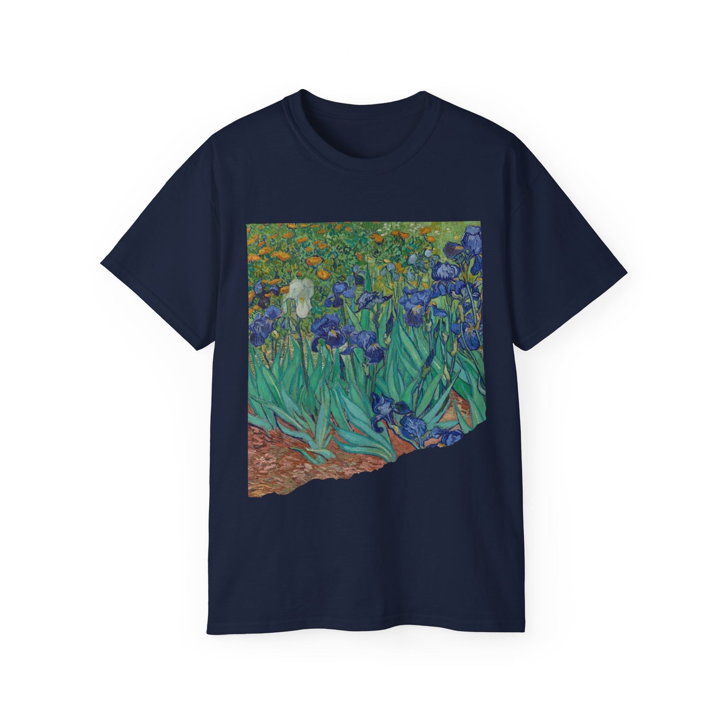 Camiseta unisex de algodón ultrafino con la imagen de los lirios rasgados de Van Gogh, 1889, UE