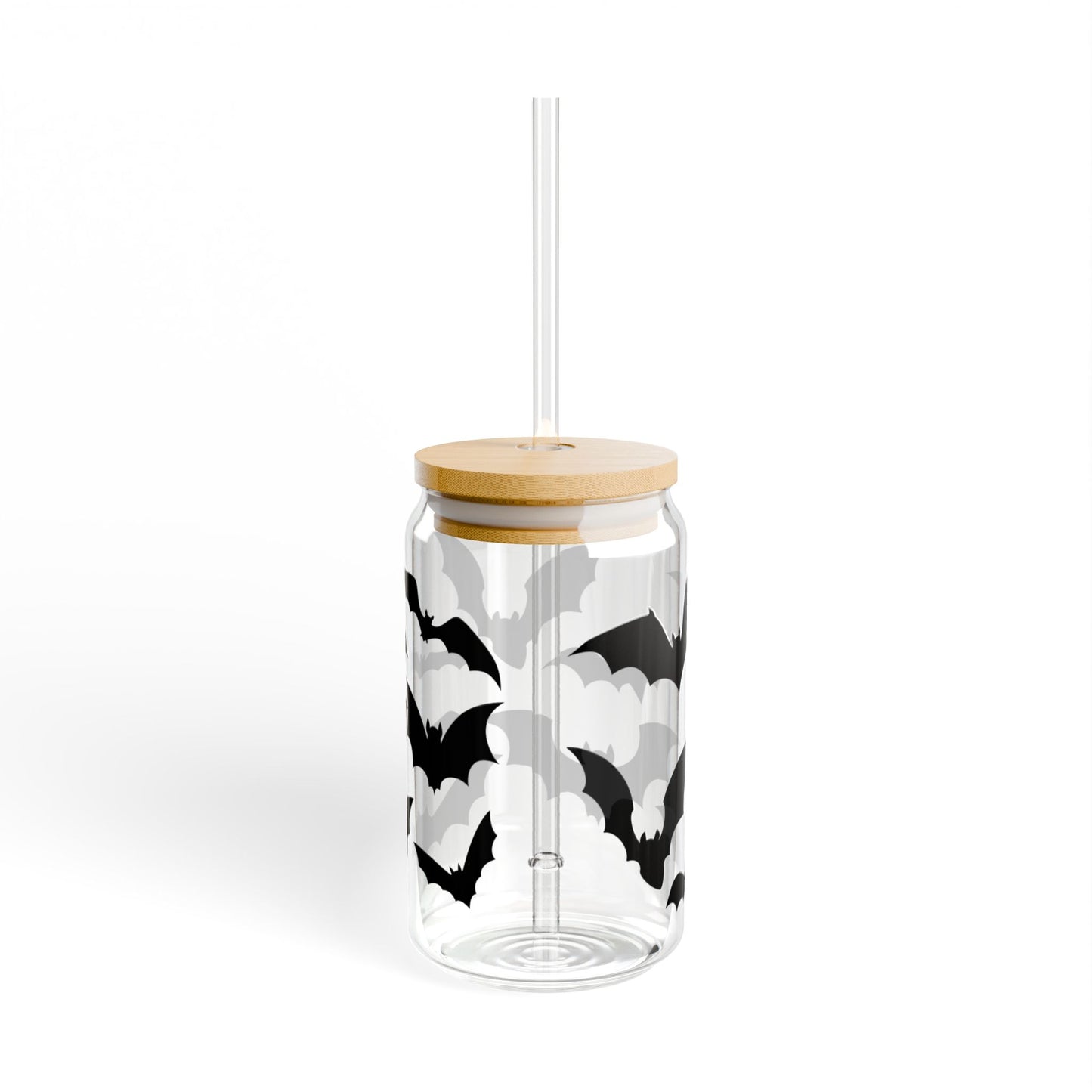 I Love Bats Sipper Glass, 16oz