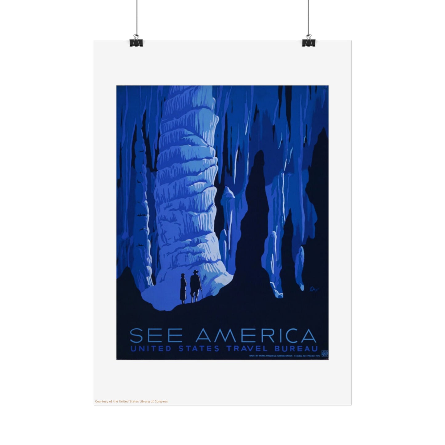 See America National Three Park Vertical Poster EU