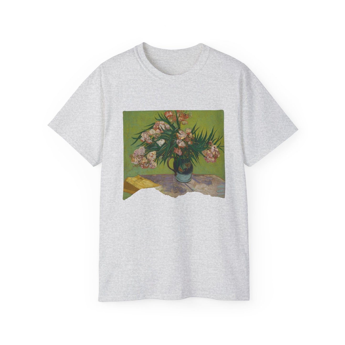 Ripped Vincent Van Gogh, Oleanders 1888 Ultra Cotton Tee