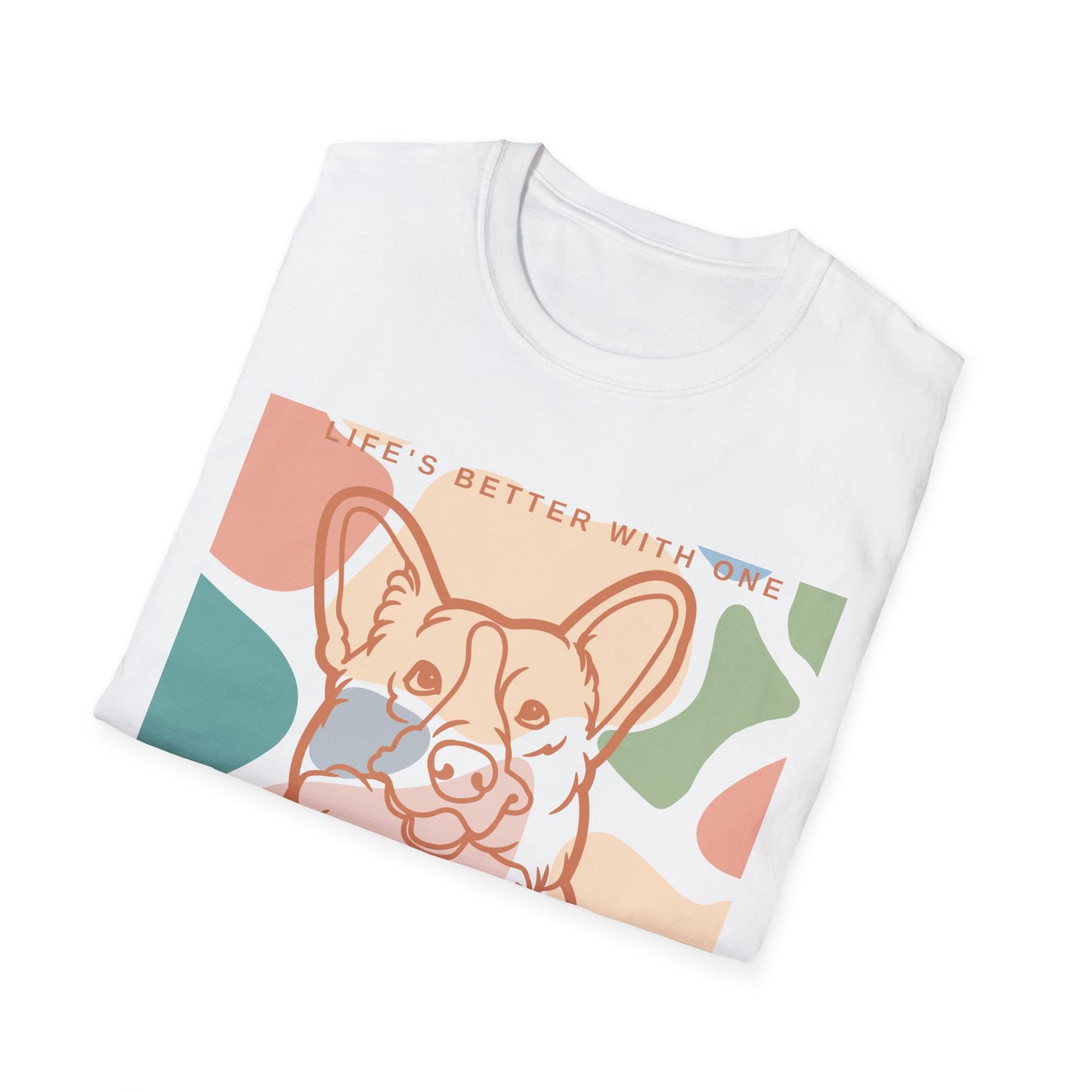 Cute Corgi Unisex Softstyle T-Shirt