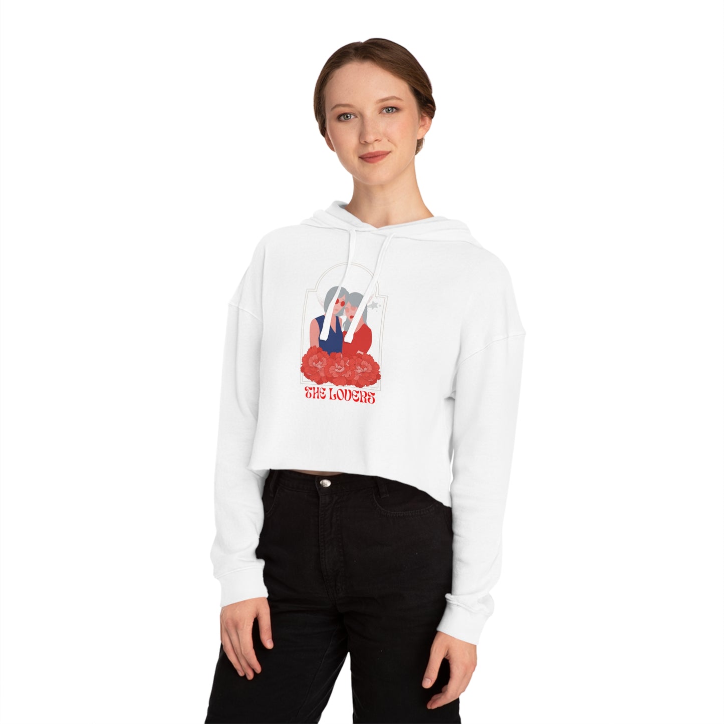 The Lovers Women’s Cropped Hooded Sweatshirt