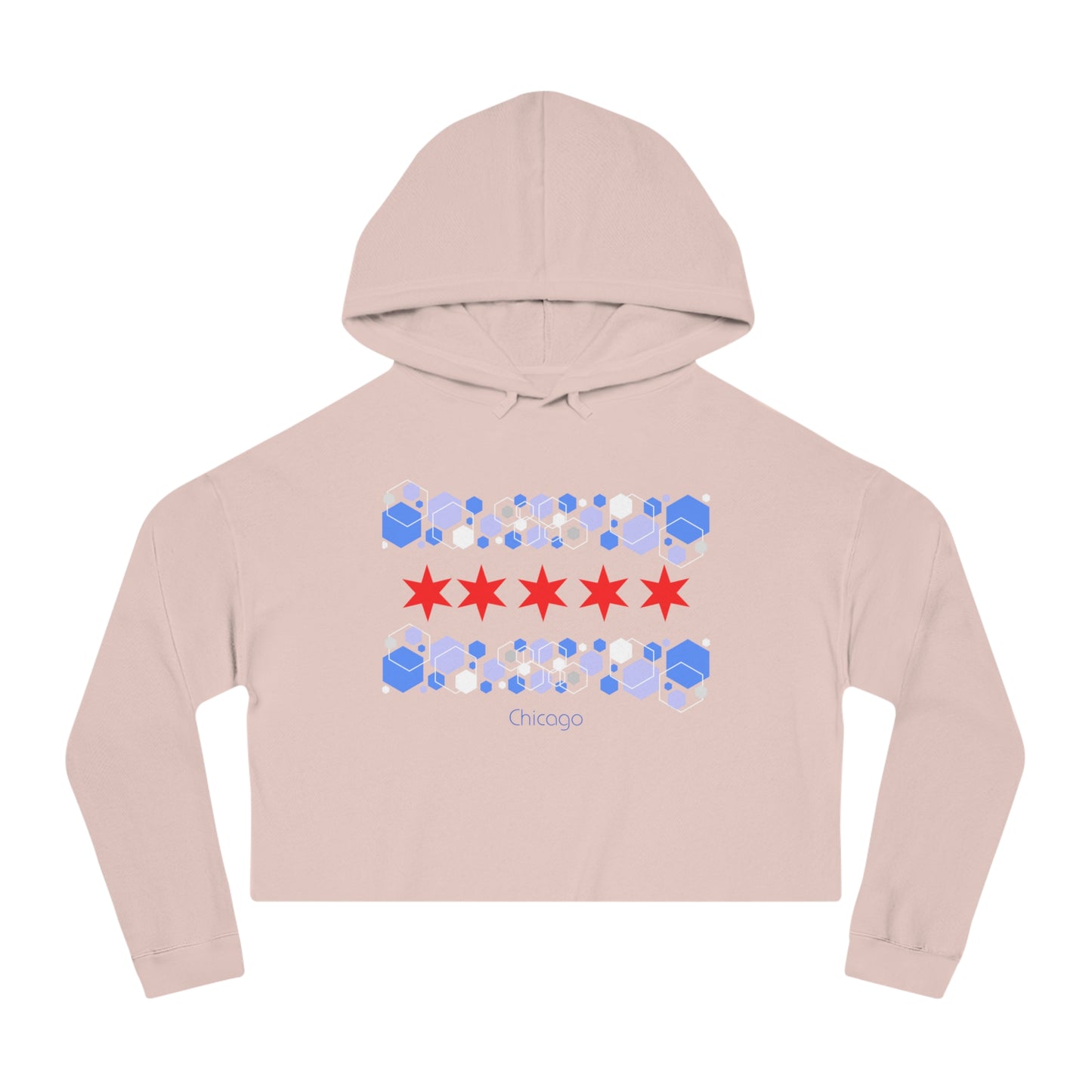 Modern Chicago Women’s Cropped Hooded Sweatshirt