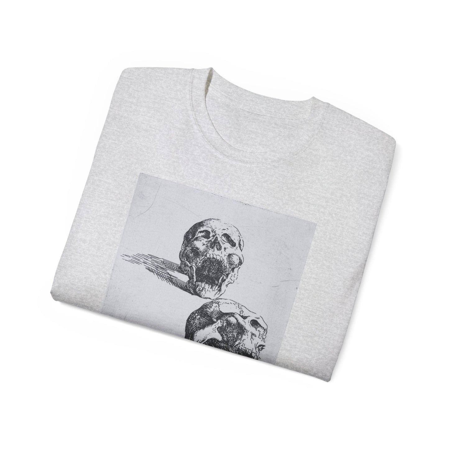 Three Human Skulls Salvator Rosa 1662 Unisex Ultra Cotton Tee