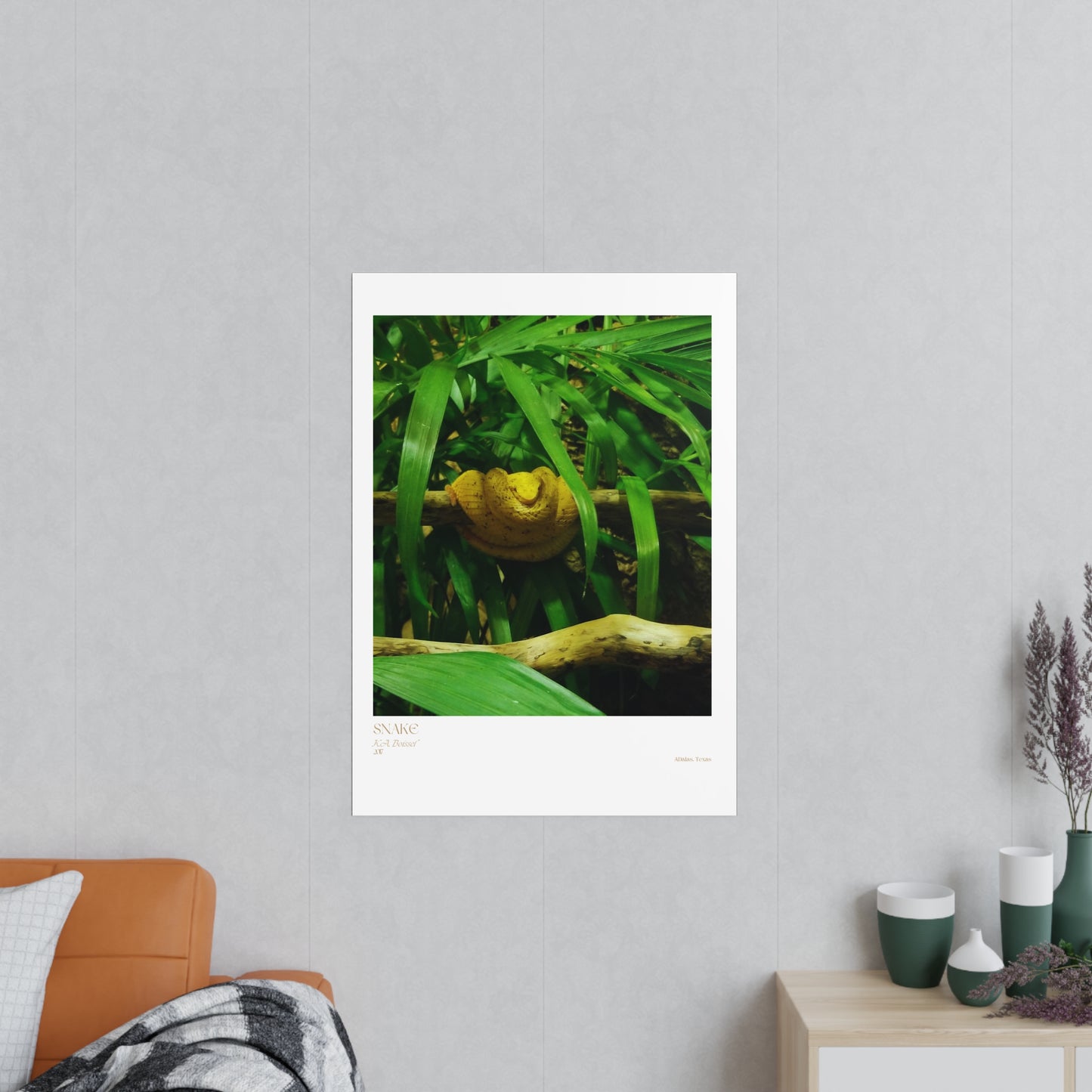 Snake Photograph Vertical Posters EU