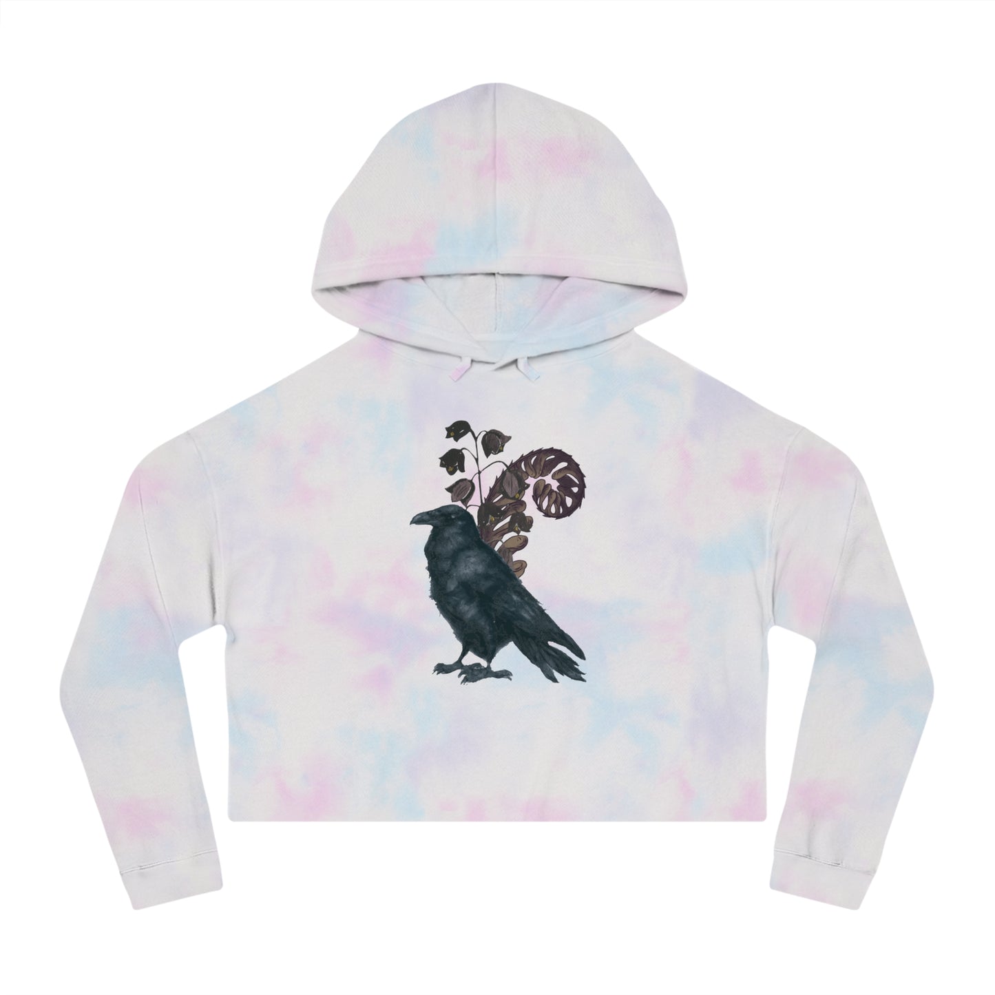 Sudadera corta con capucha para mujer Nevermore