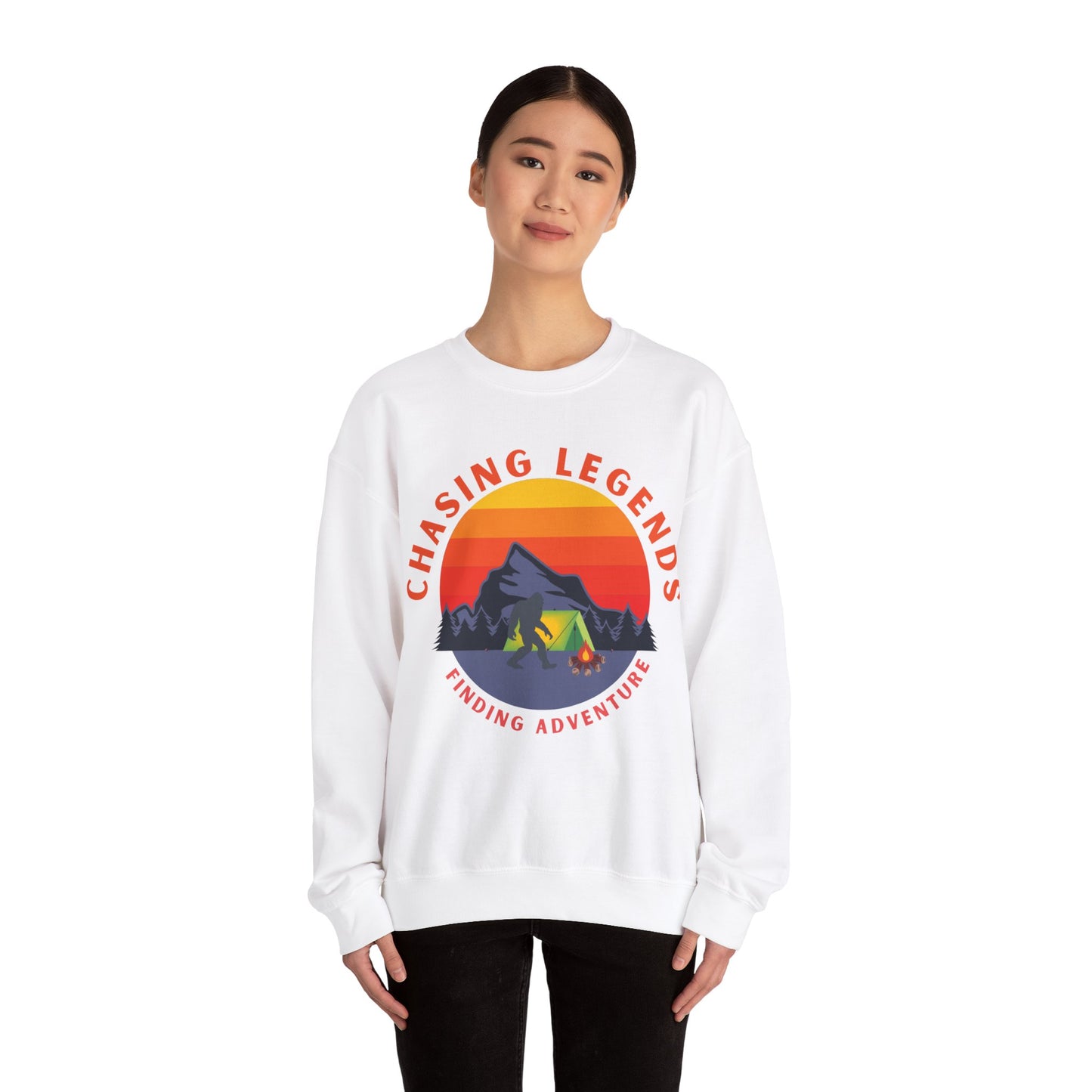 Bigfoot Adventure: Chasing Legends Unisex Heavy Blend™ Crewneck Sweatshirt EU