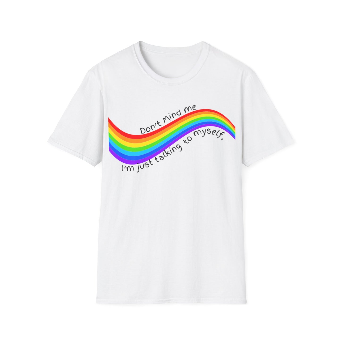 Talking to Myself Rainbow Unisex Softstyle T-Shirt