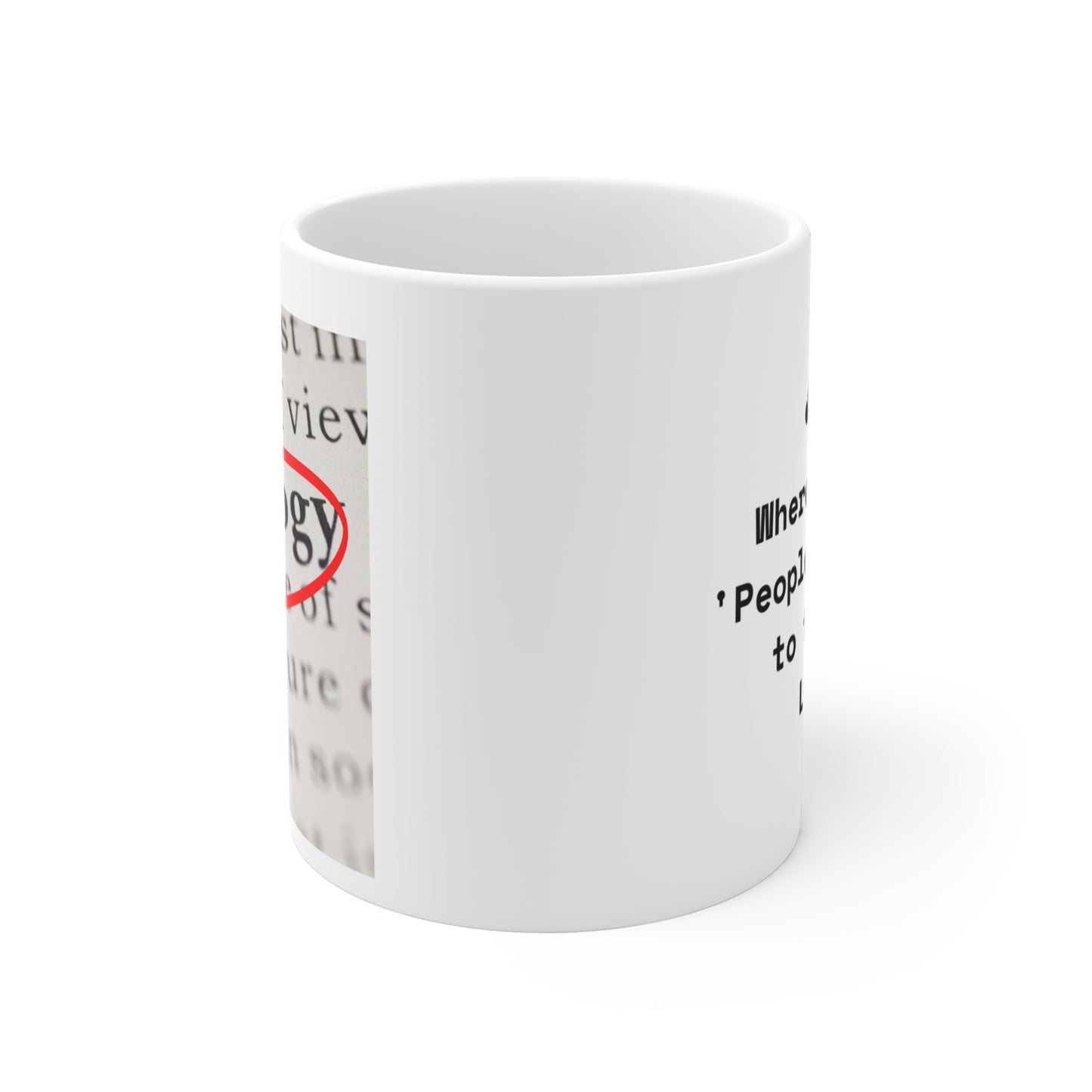 Sociology People Watching Mug 11oz