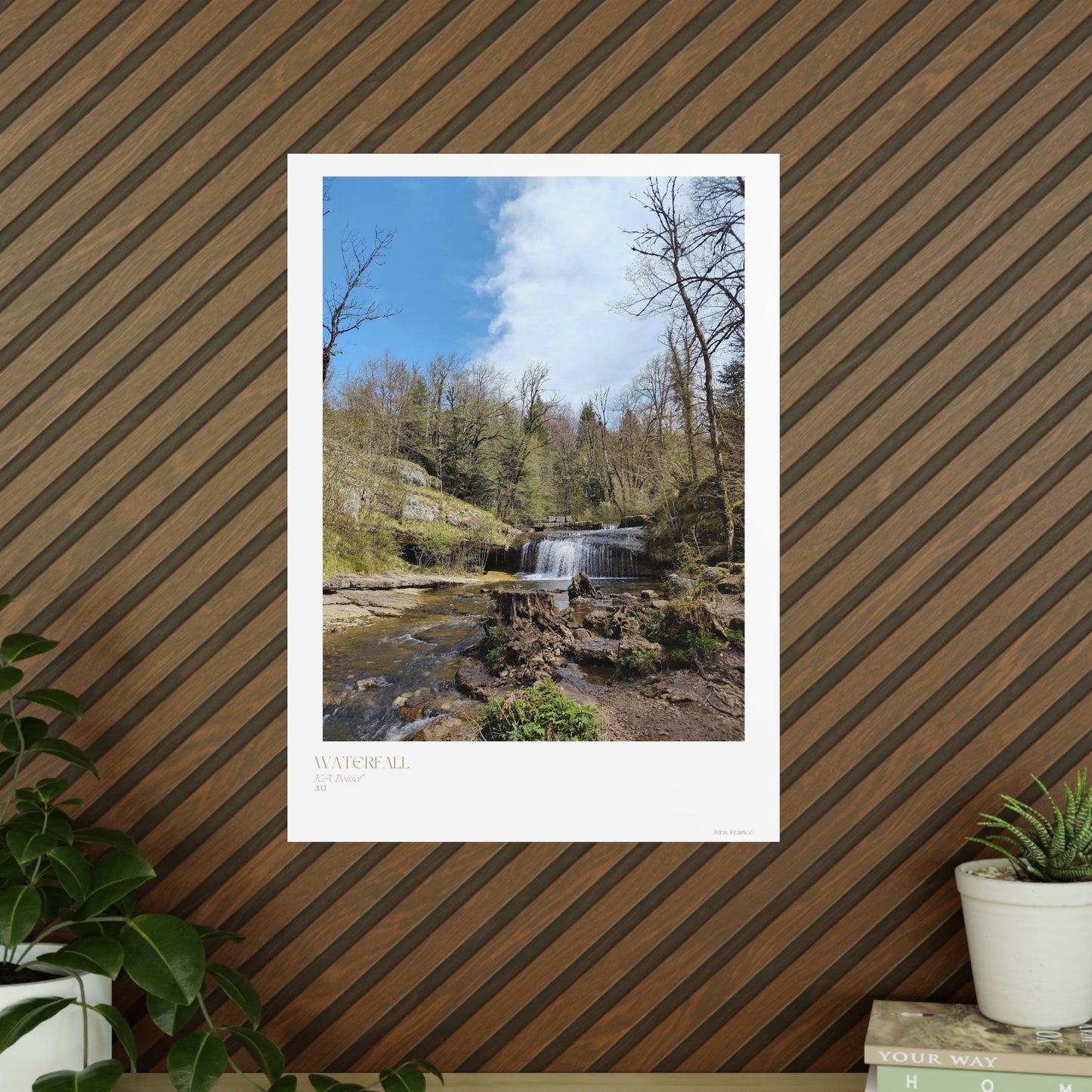 Waterfall Photograph Vertical Posters EU