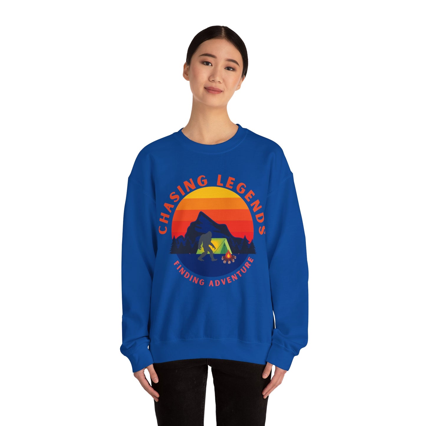 Bigfoot Adventure: Chasing Legends Unisex Heavy Blend™ Crewneck Sweatshirt EU